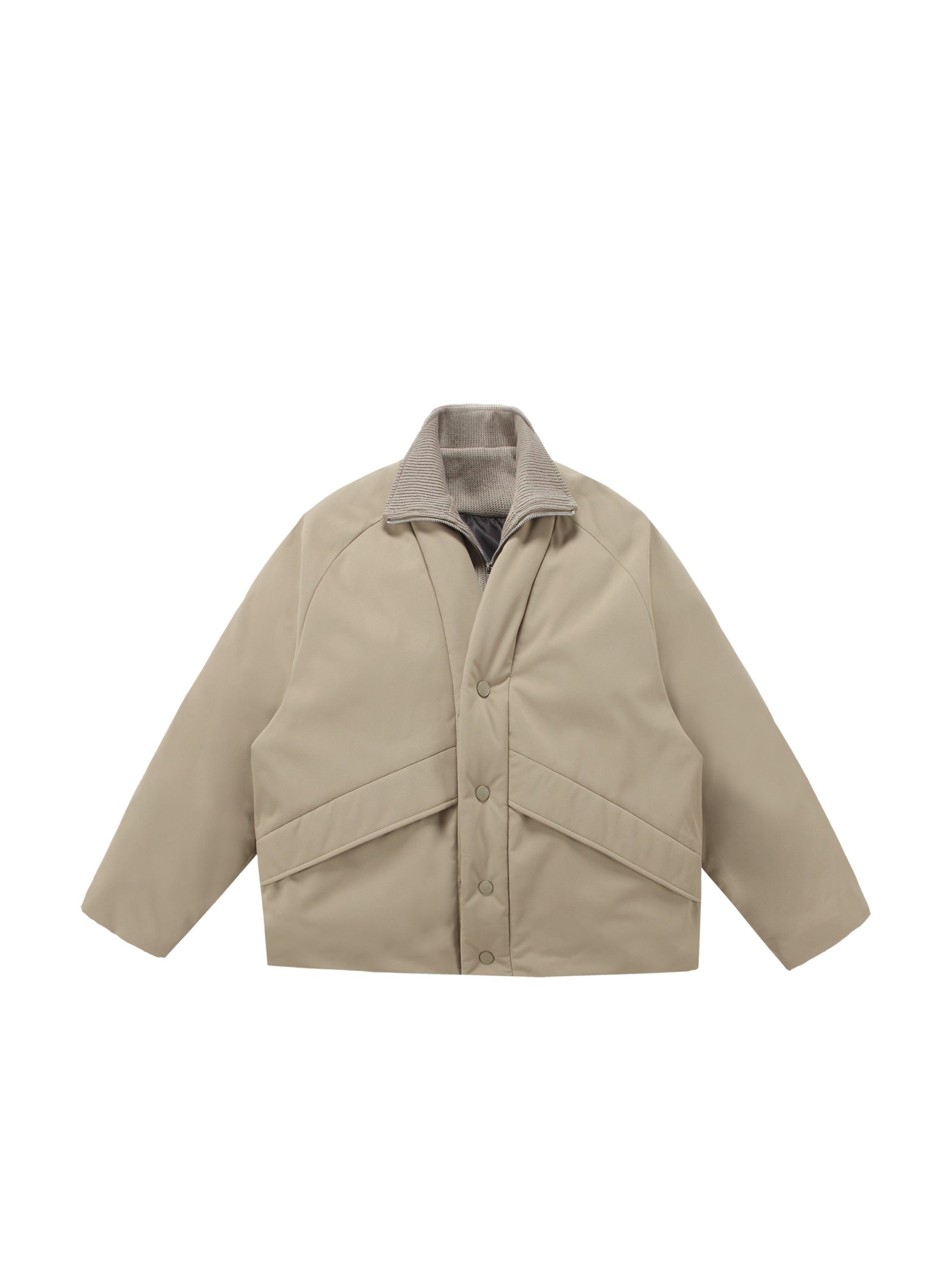 Vinatge Fake Two-Piece Seamless Stitching Coat