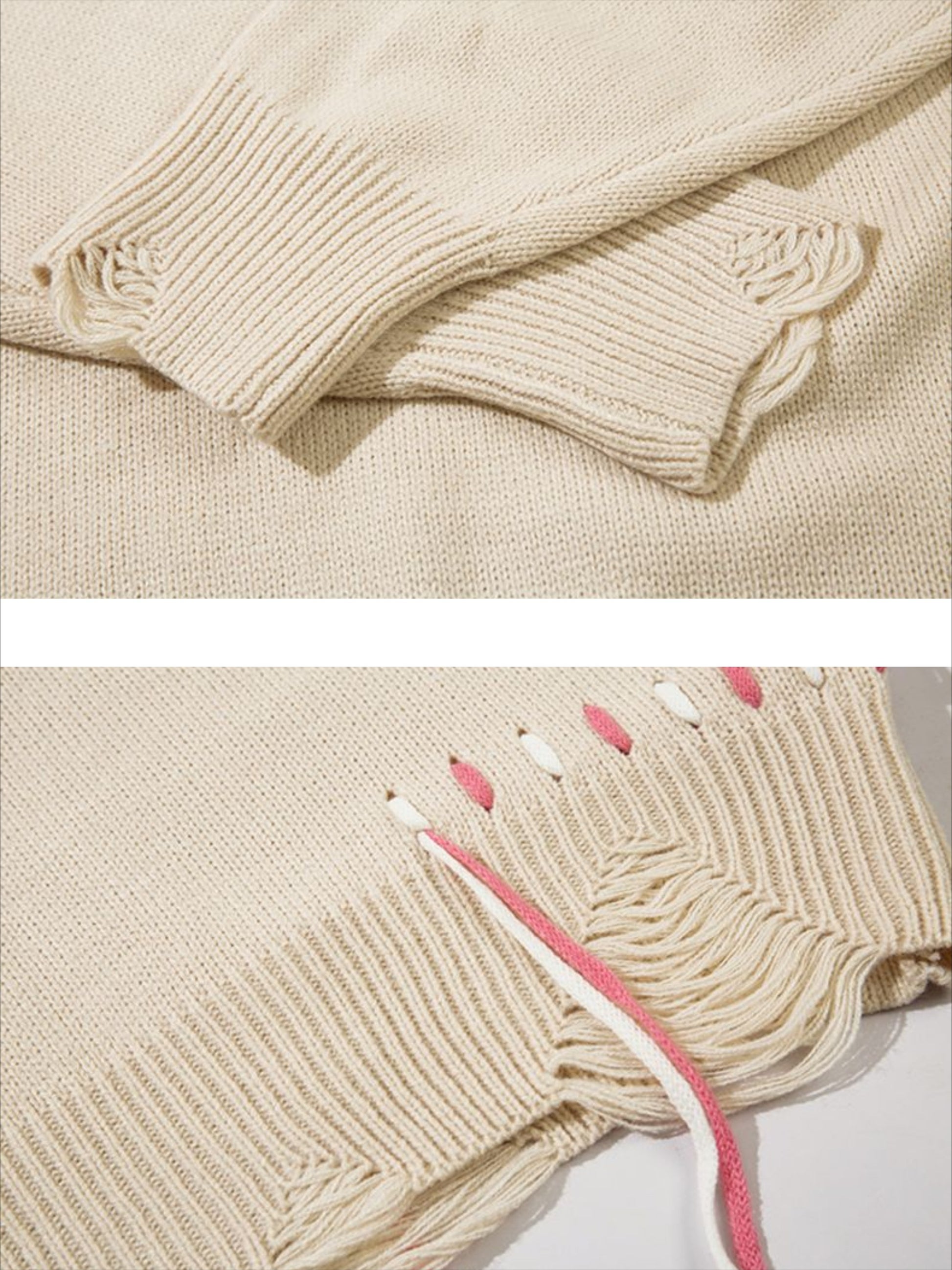 Floral Embroidered Crew Neck Sweater