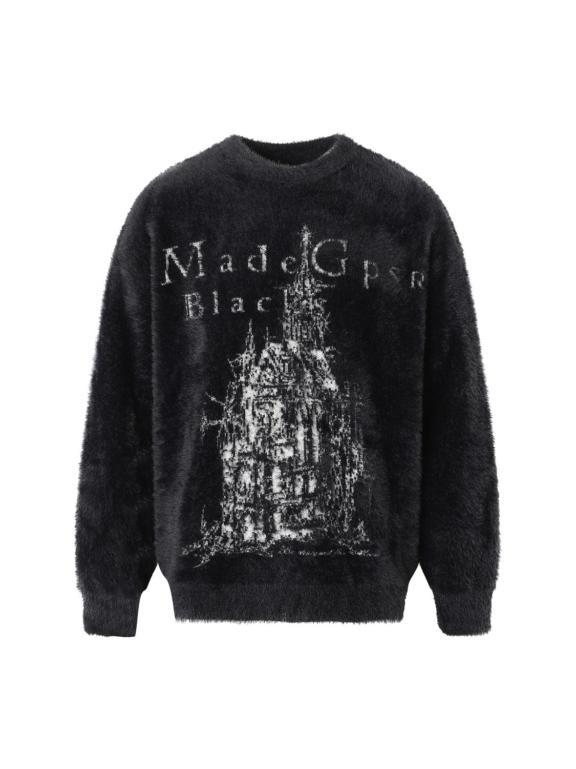 Lazy Style Plus Velvet Print Sweater