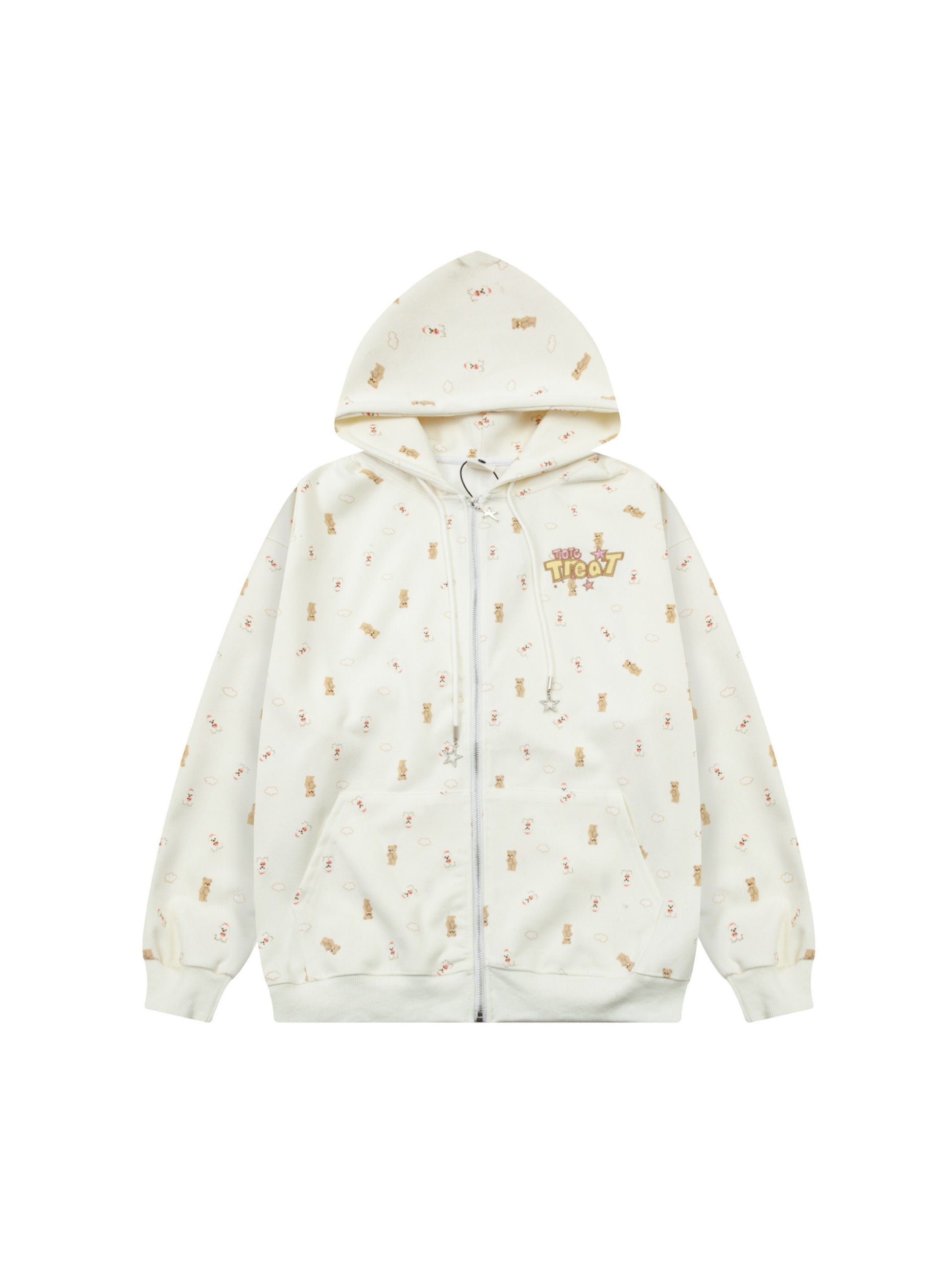 Print Adorable Little Bear Hoodie