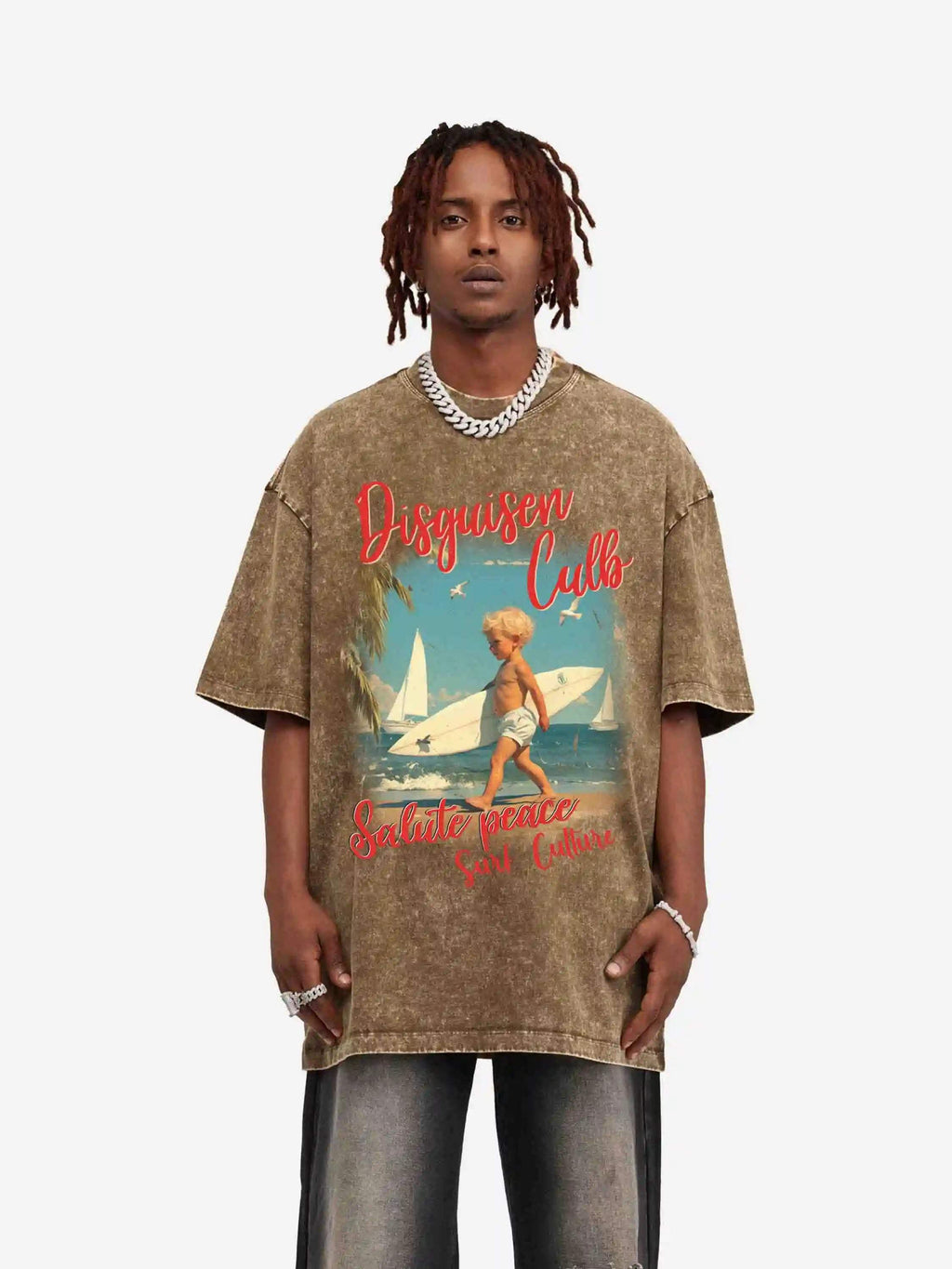Disguisen American Retro Beach Kids T-Shirt