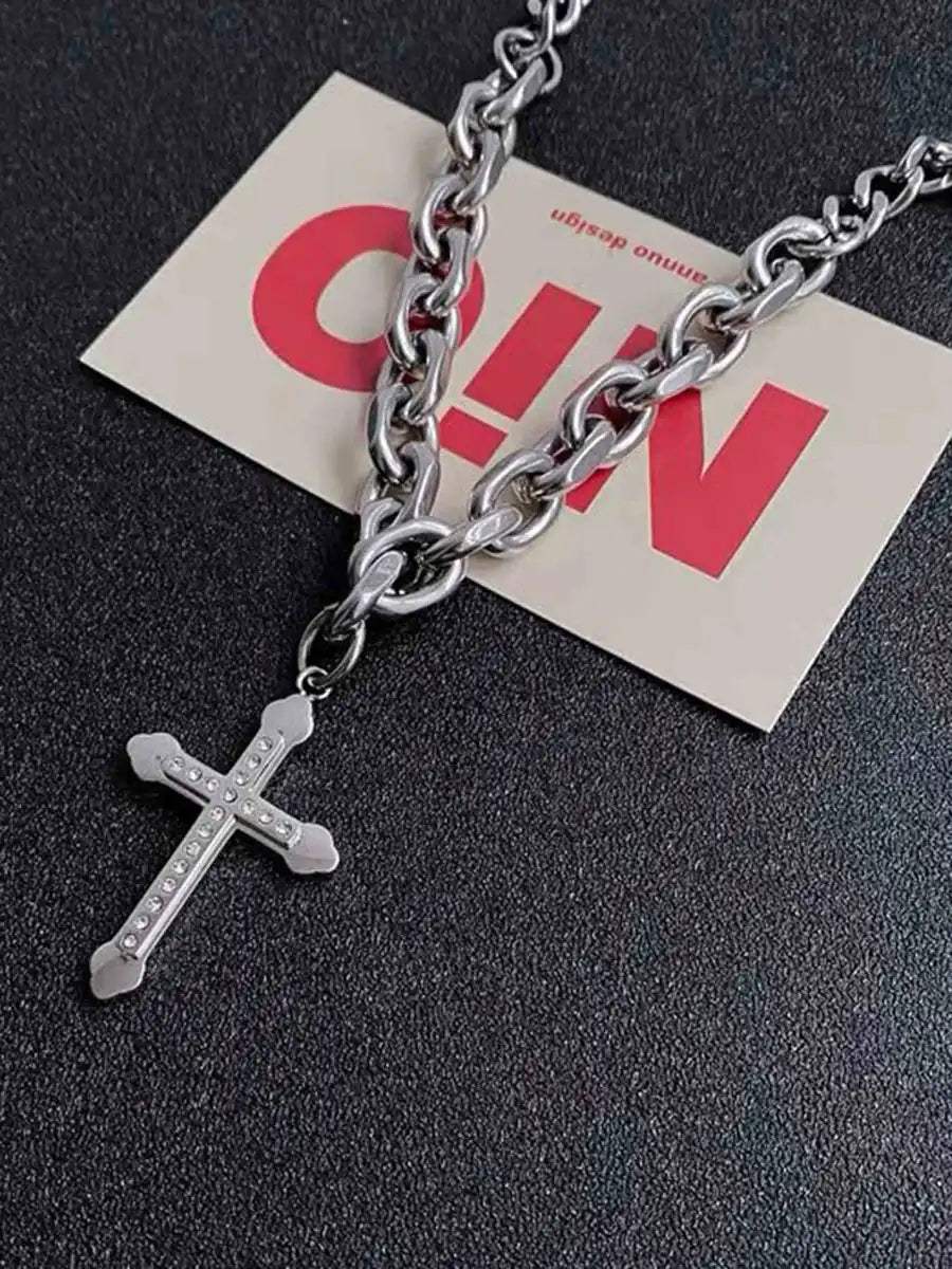 Disguisen Cross Diamond Necklace