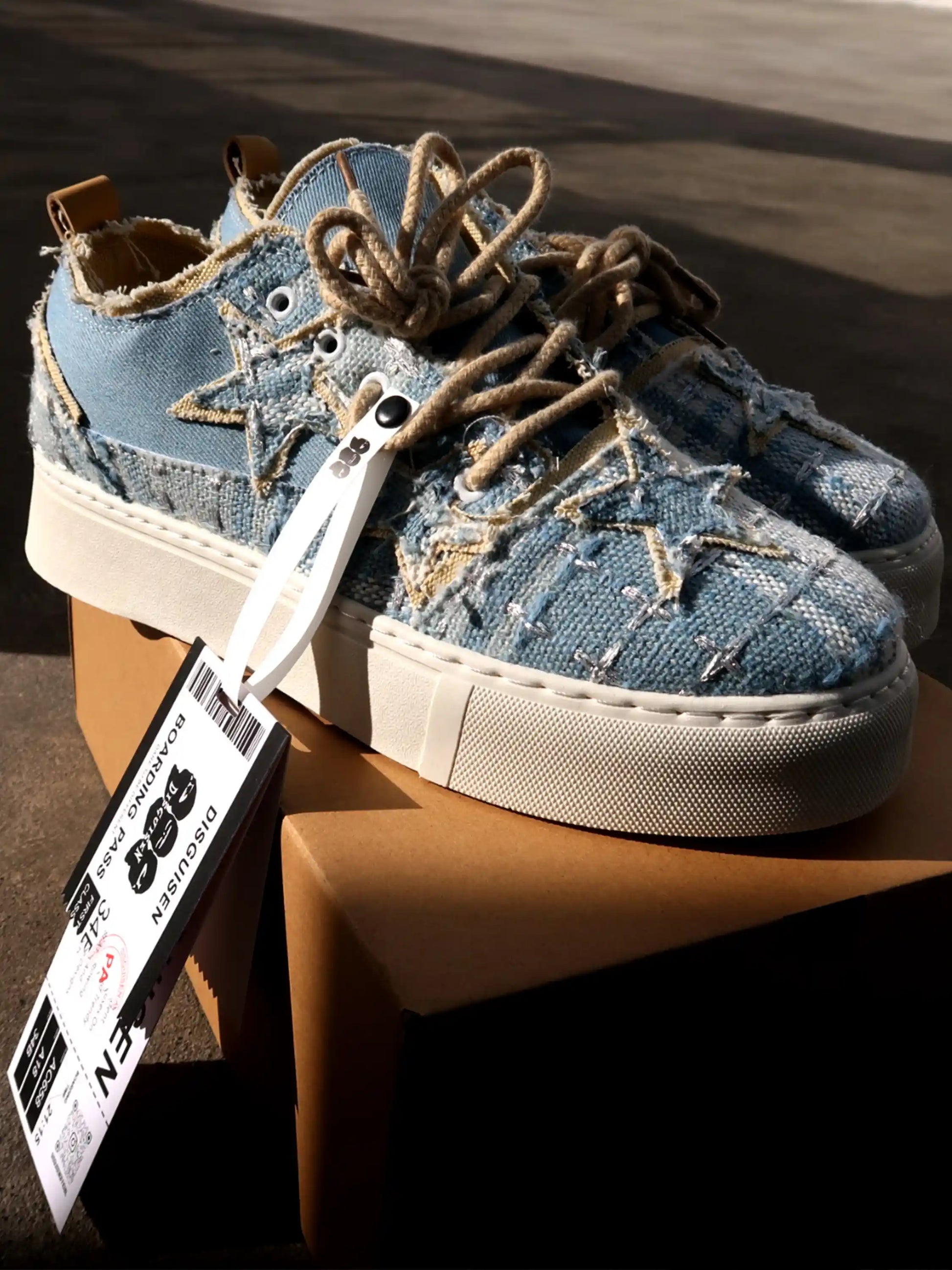 Star Canvas Height-Increasing Shoes