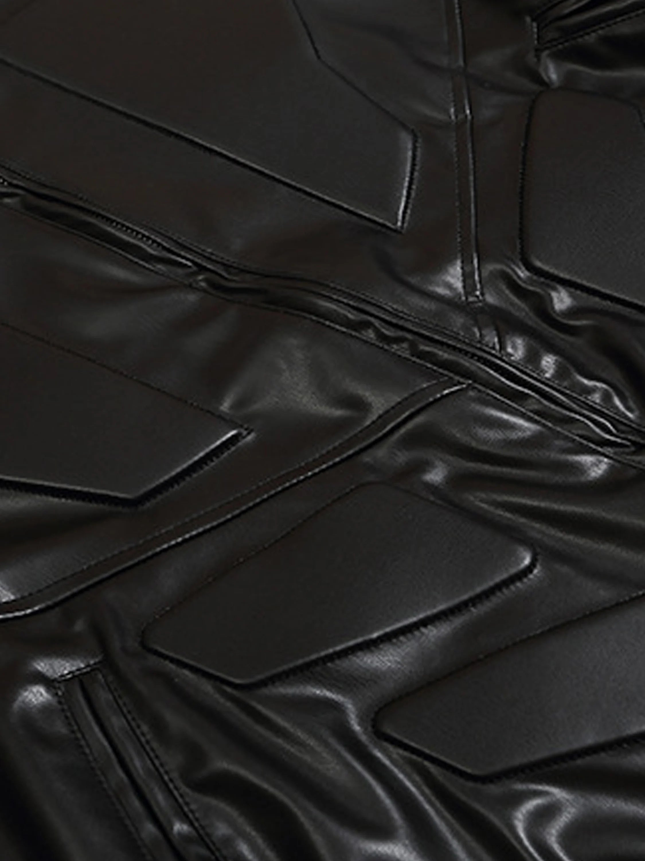 Futuristic Mecha Leather Jacket