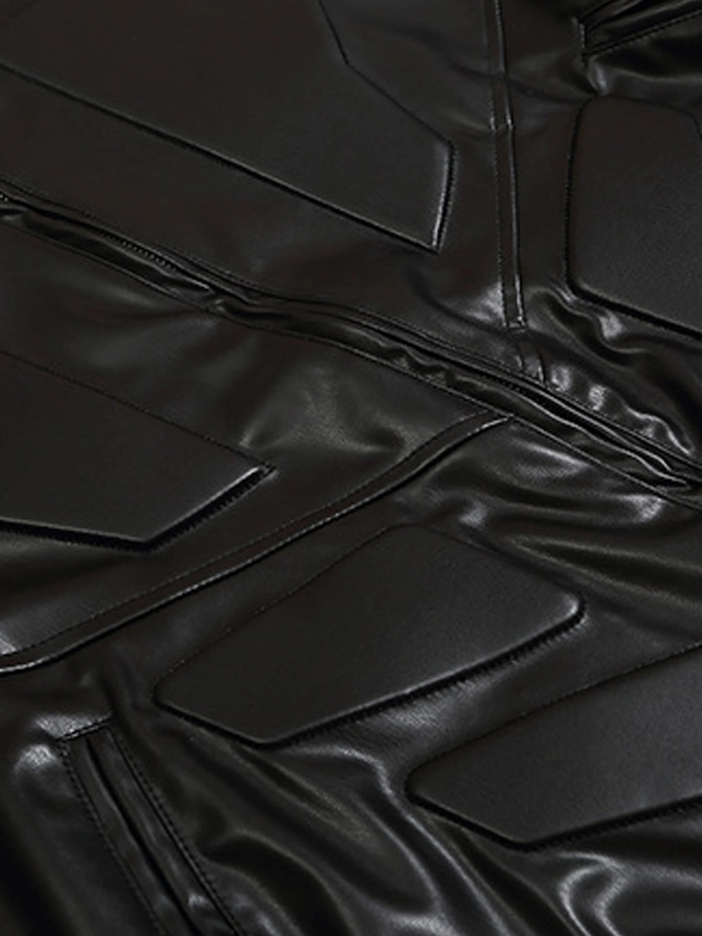 Futuristic Mecha Leather Jacket