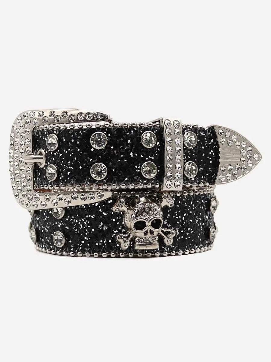 Disguisen Rhinestone Skull Belt