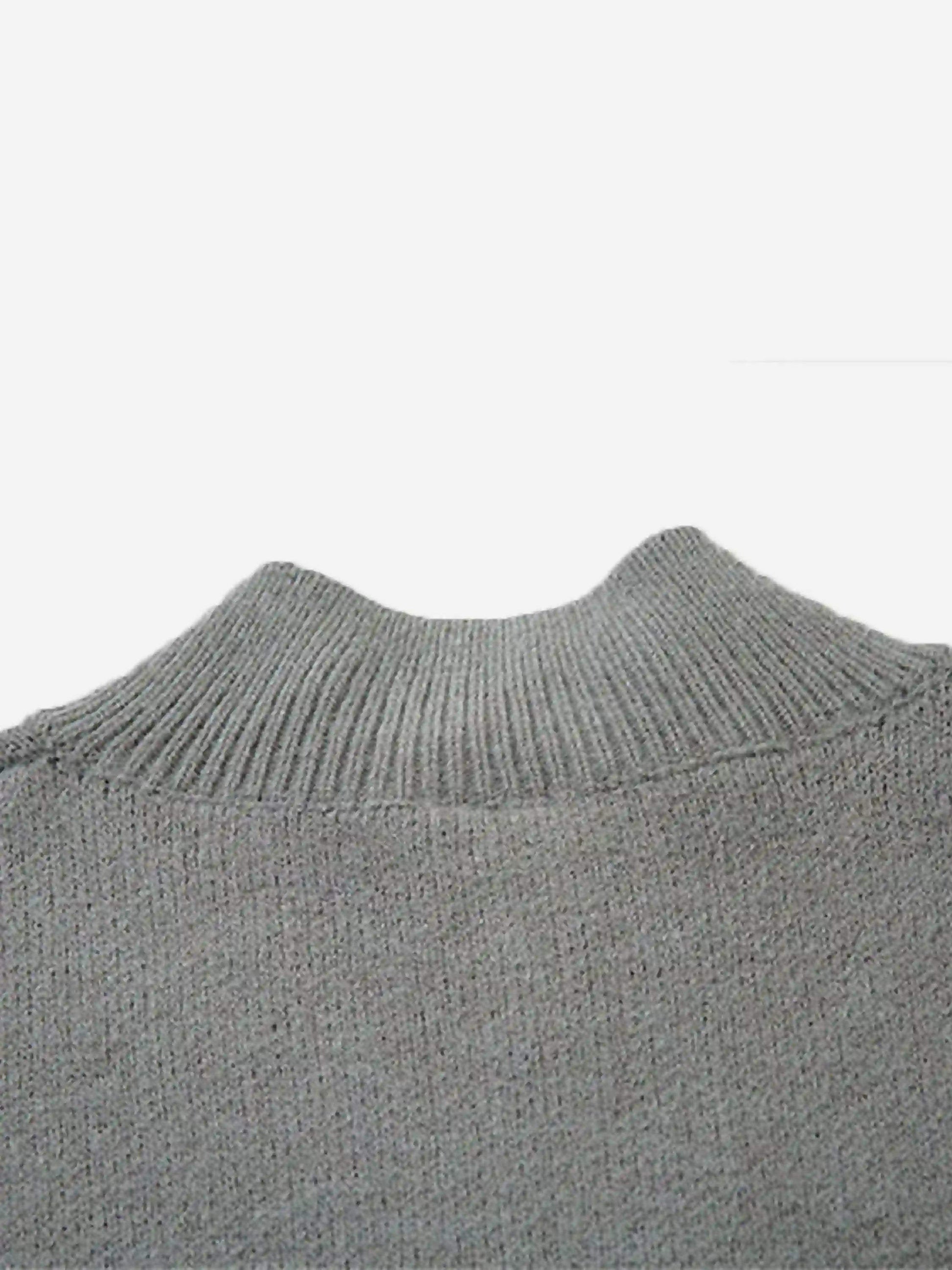 Disguisen High Street Abstract Pattern Zipper Stand Collar Cardigan