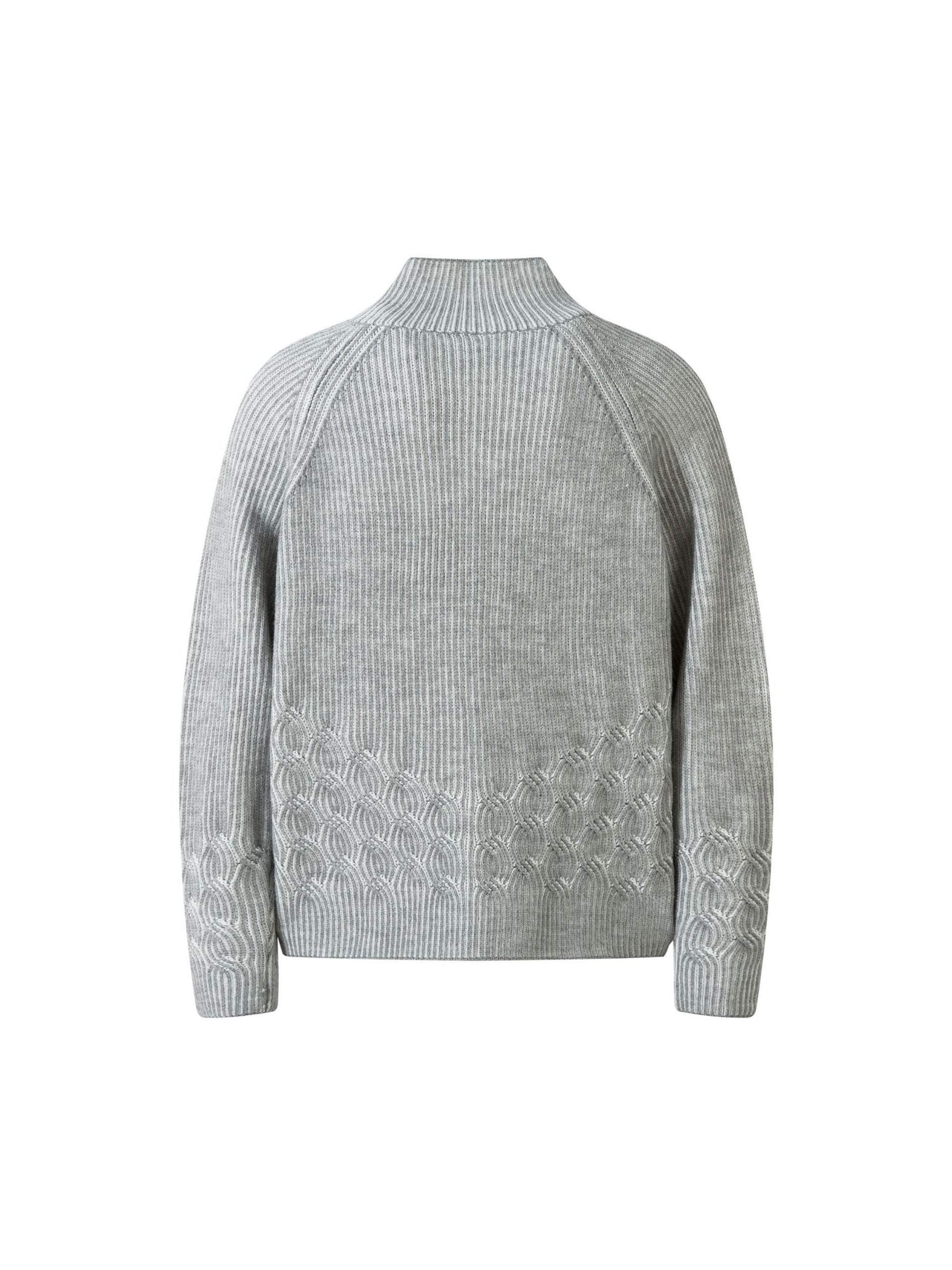 Vintage Turtleneck Zipper Cardigan