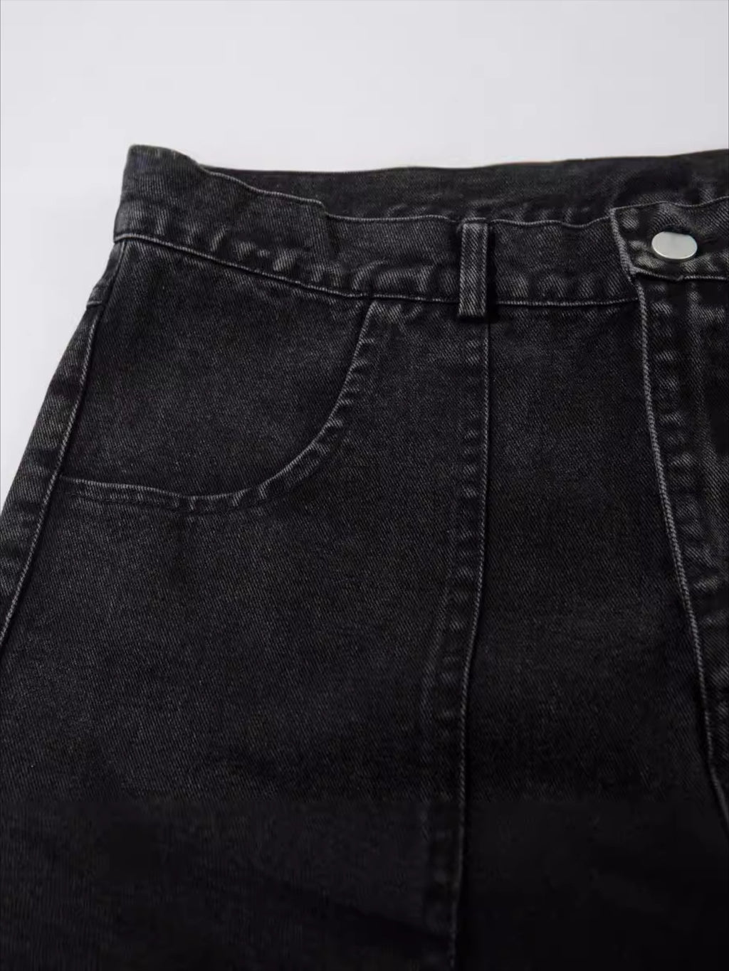 Washed Cargo Jeans