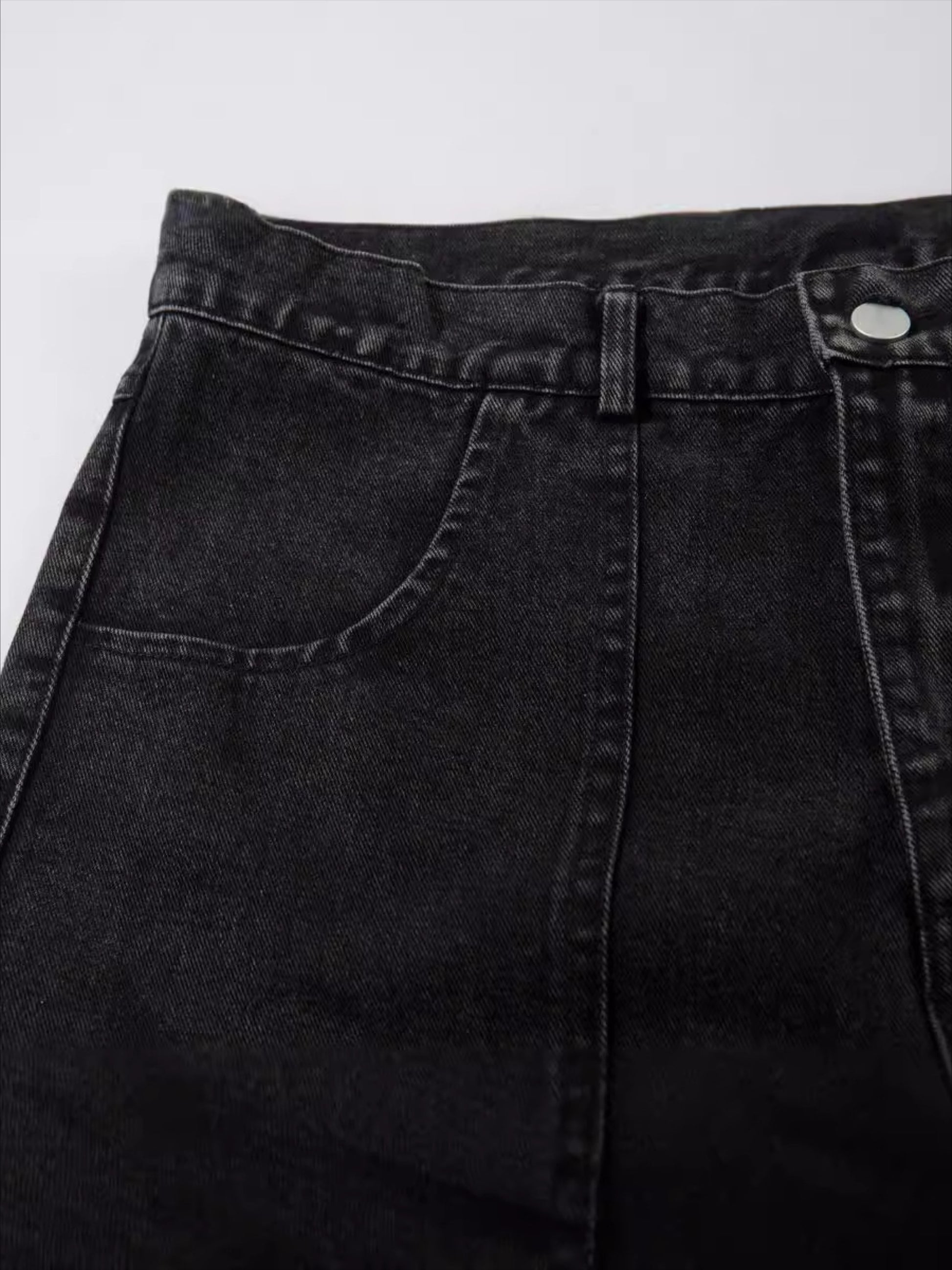 Washed Cargo Jeans