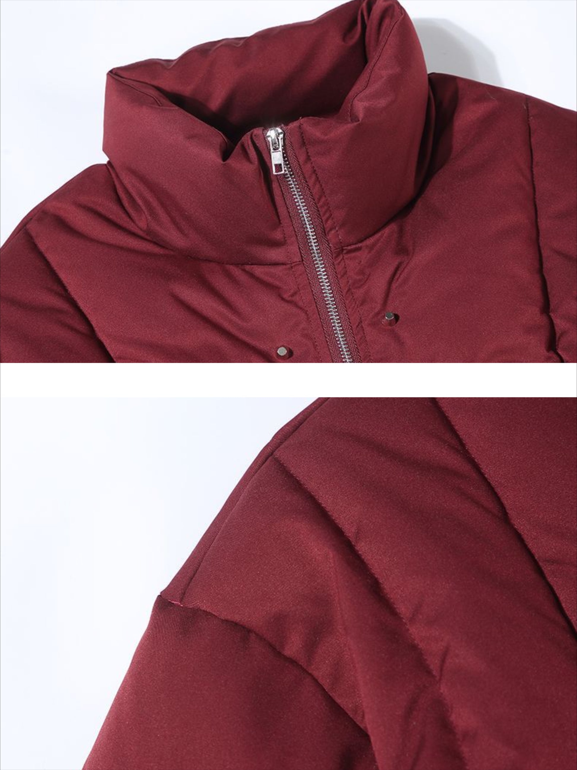 Rivet Zipper Waterproof Coat