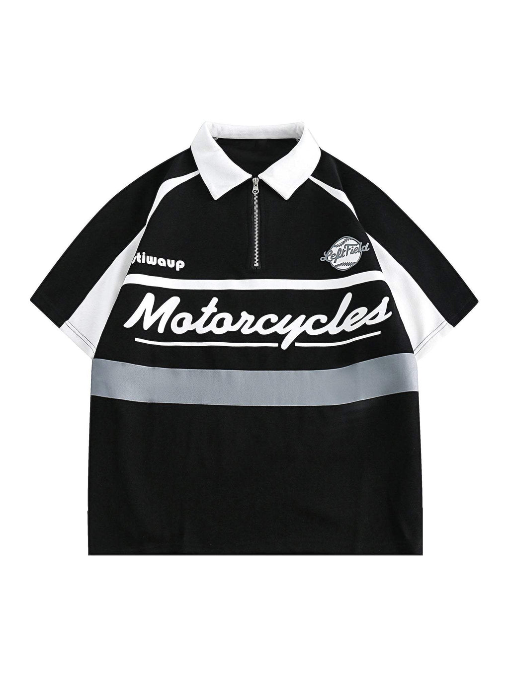 Disguisen American Retro Patchwork POLO Shirt