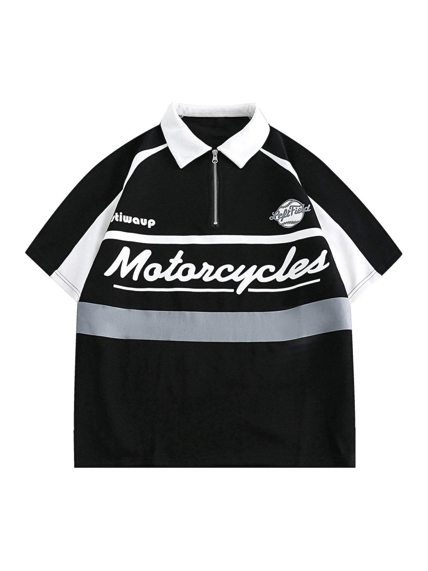 Disguisen American Retro Patchwork POLO Shirt