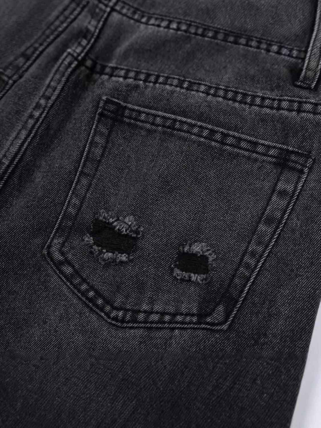 Vintage Graffiti Print Jeans