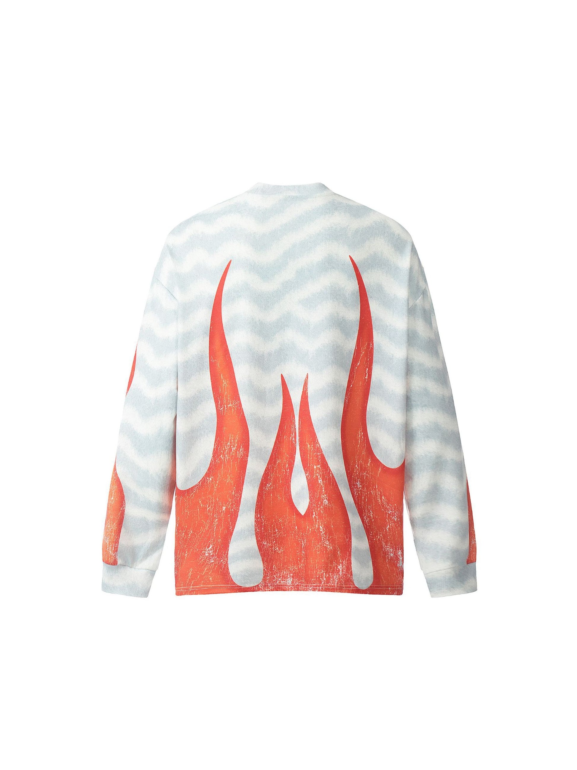 Flame Print Long Sleeve T-shirt