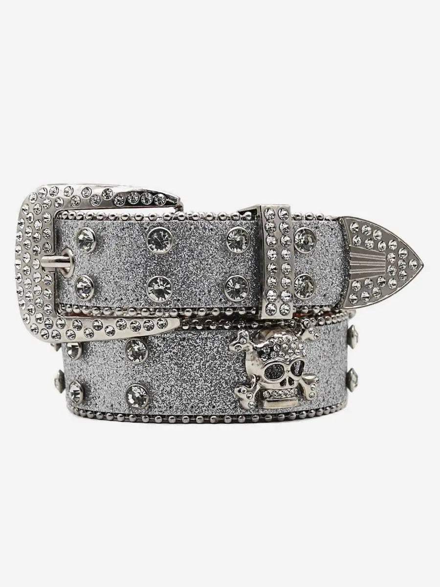 Disguisen Rhinestone Skull Belt
