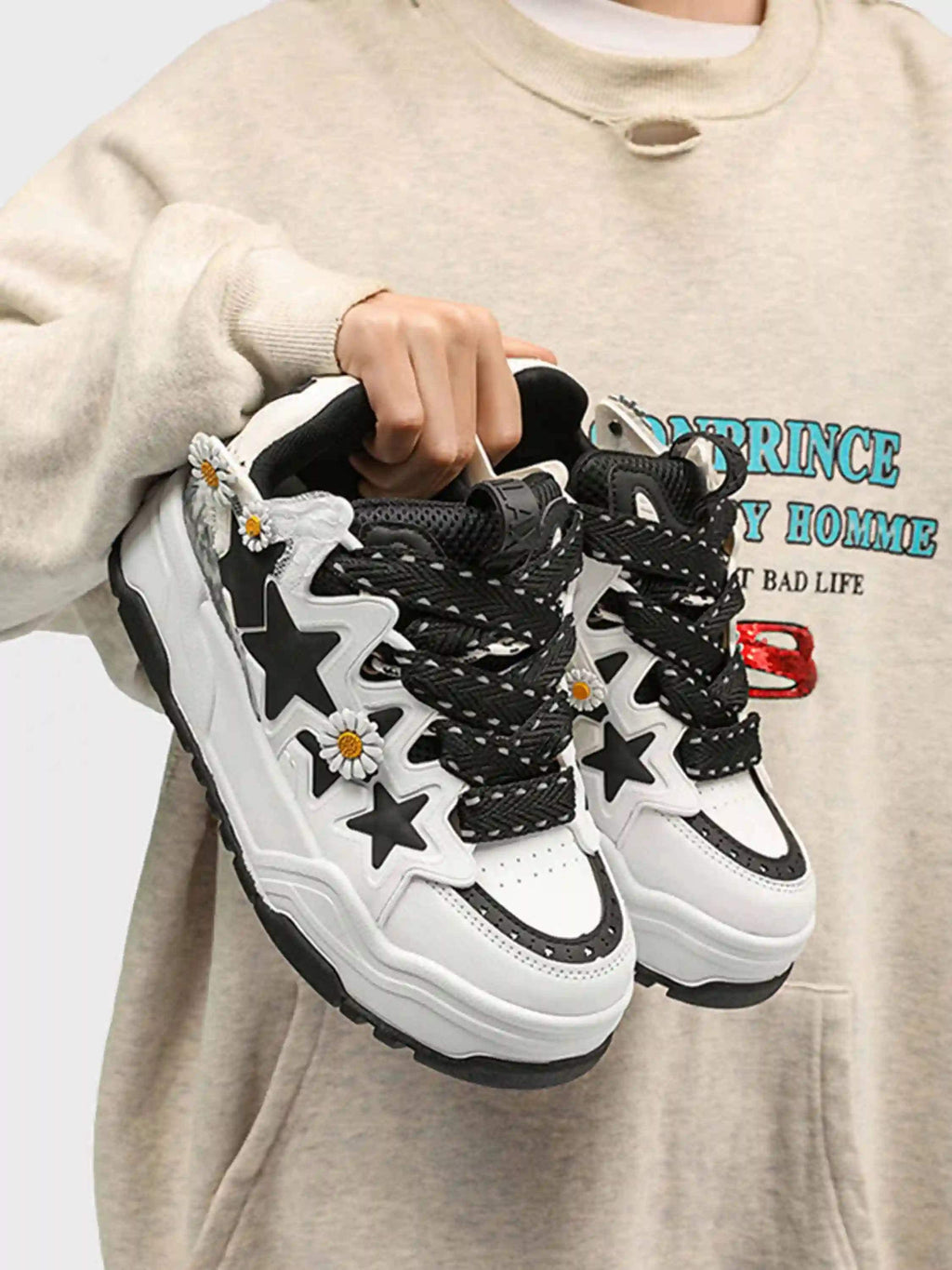 Disguisen Street Daisy Thick-Soled Sneakers