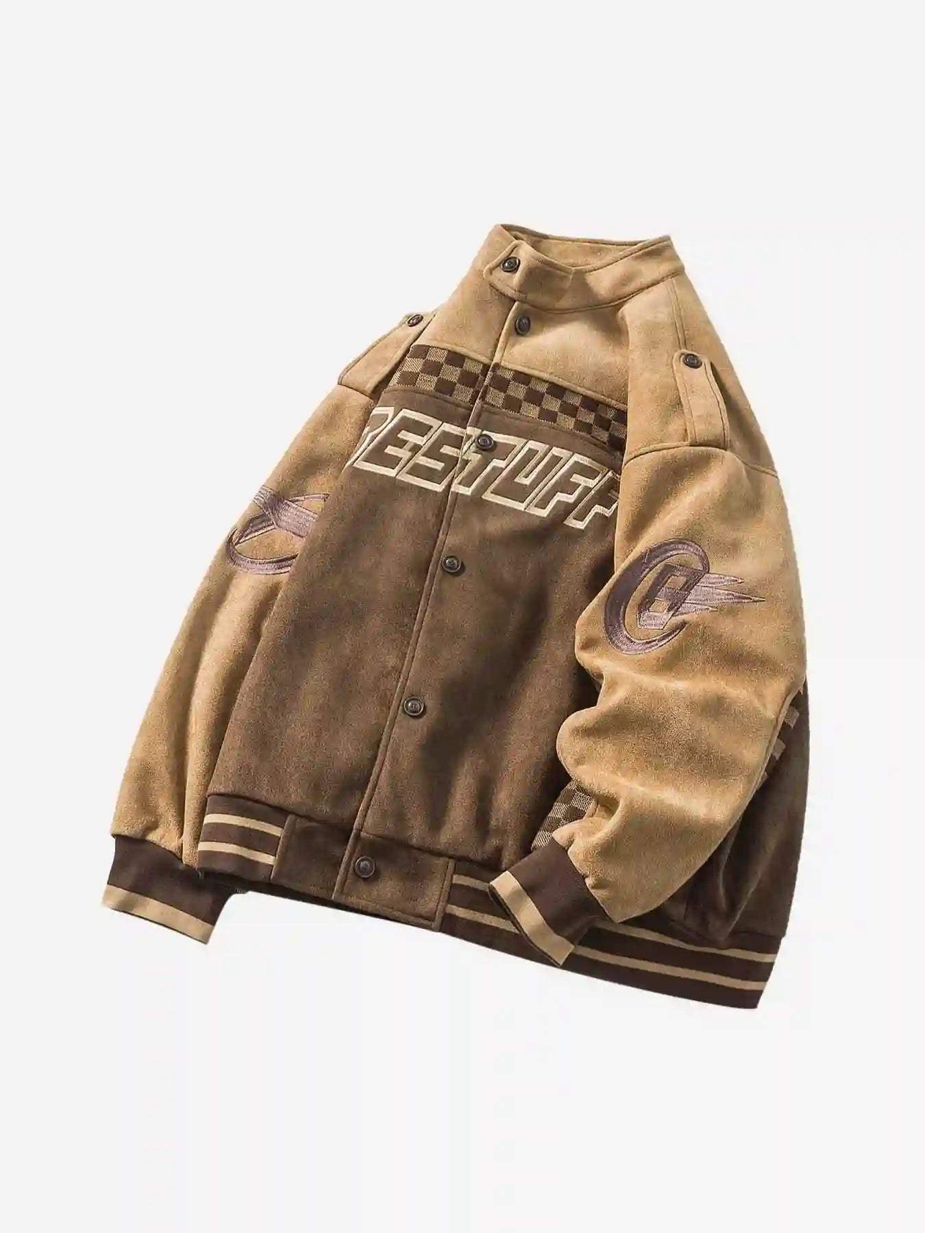 Disguisen American Vintage Checkerboard Patchwork Jacket