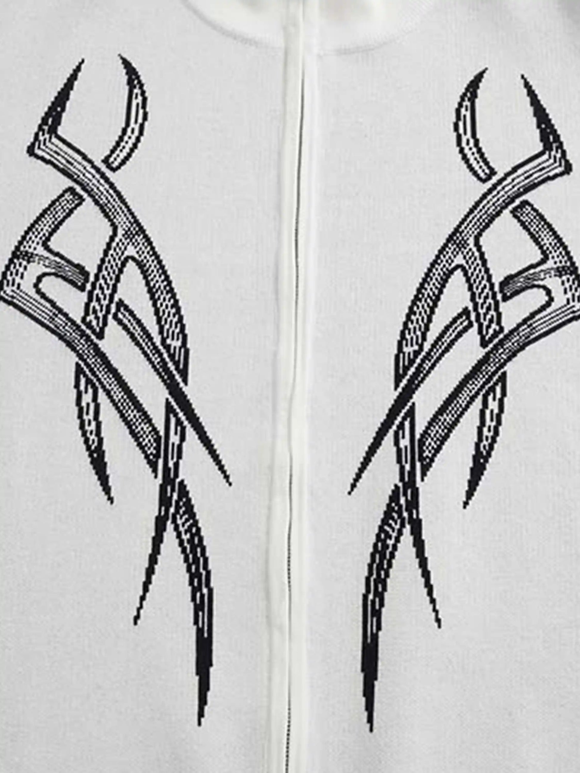 Disguisen Vintage Thorns Stand Collar Cardigan