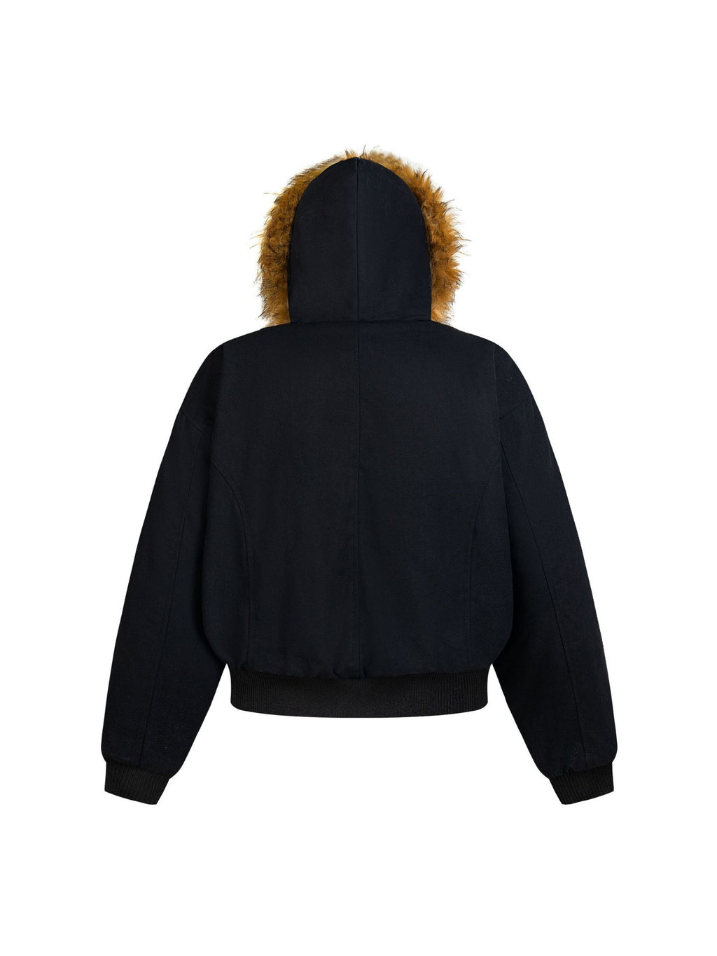 Vintage Button Fur Collar Coat
