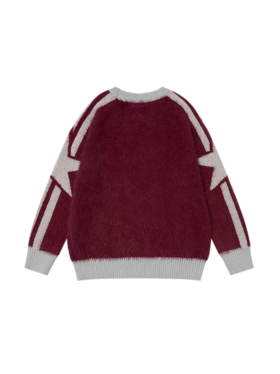 Vintage Letter Collision Color Sweater