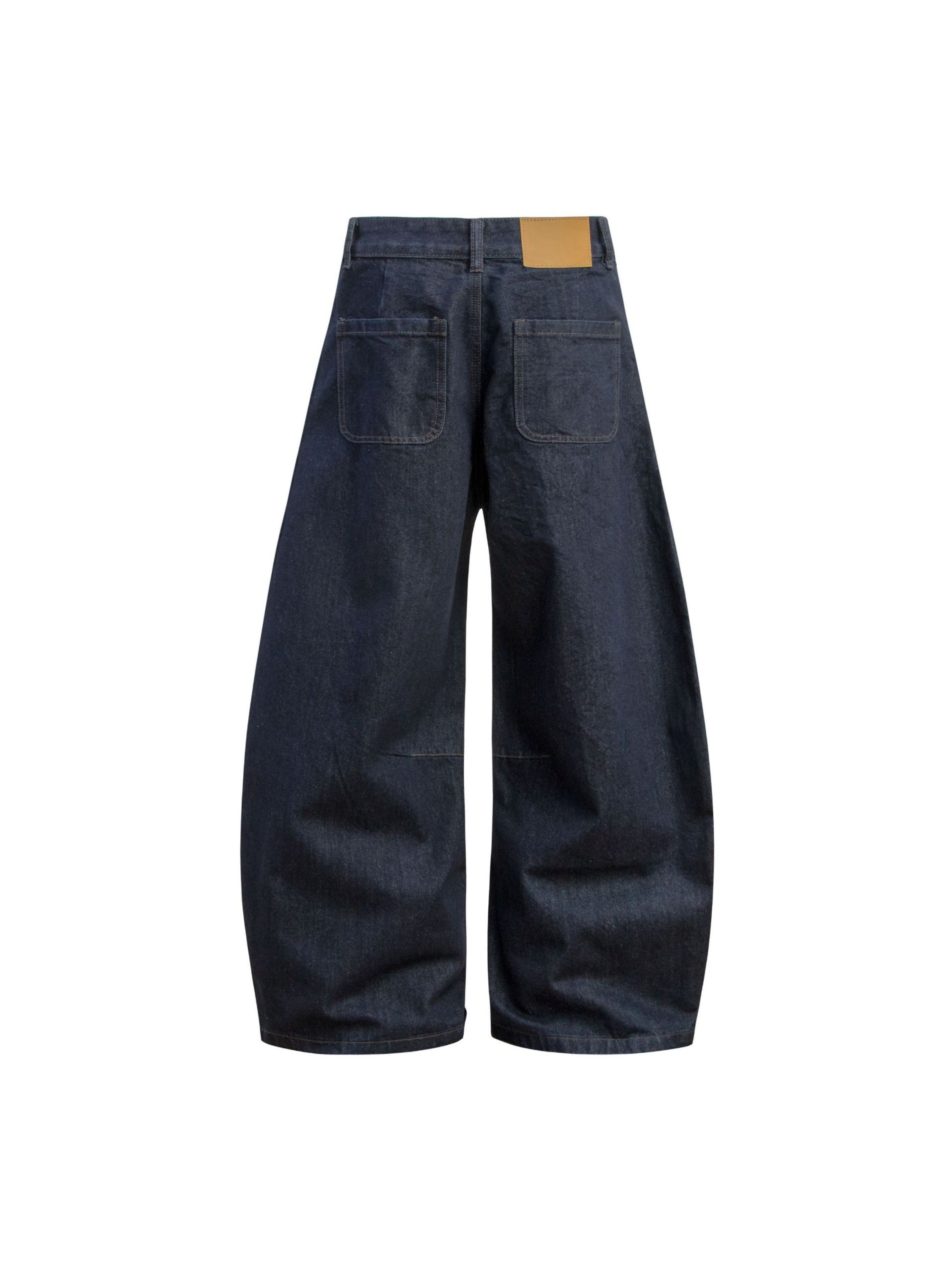 Washed Curved Jeans