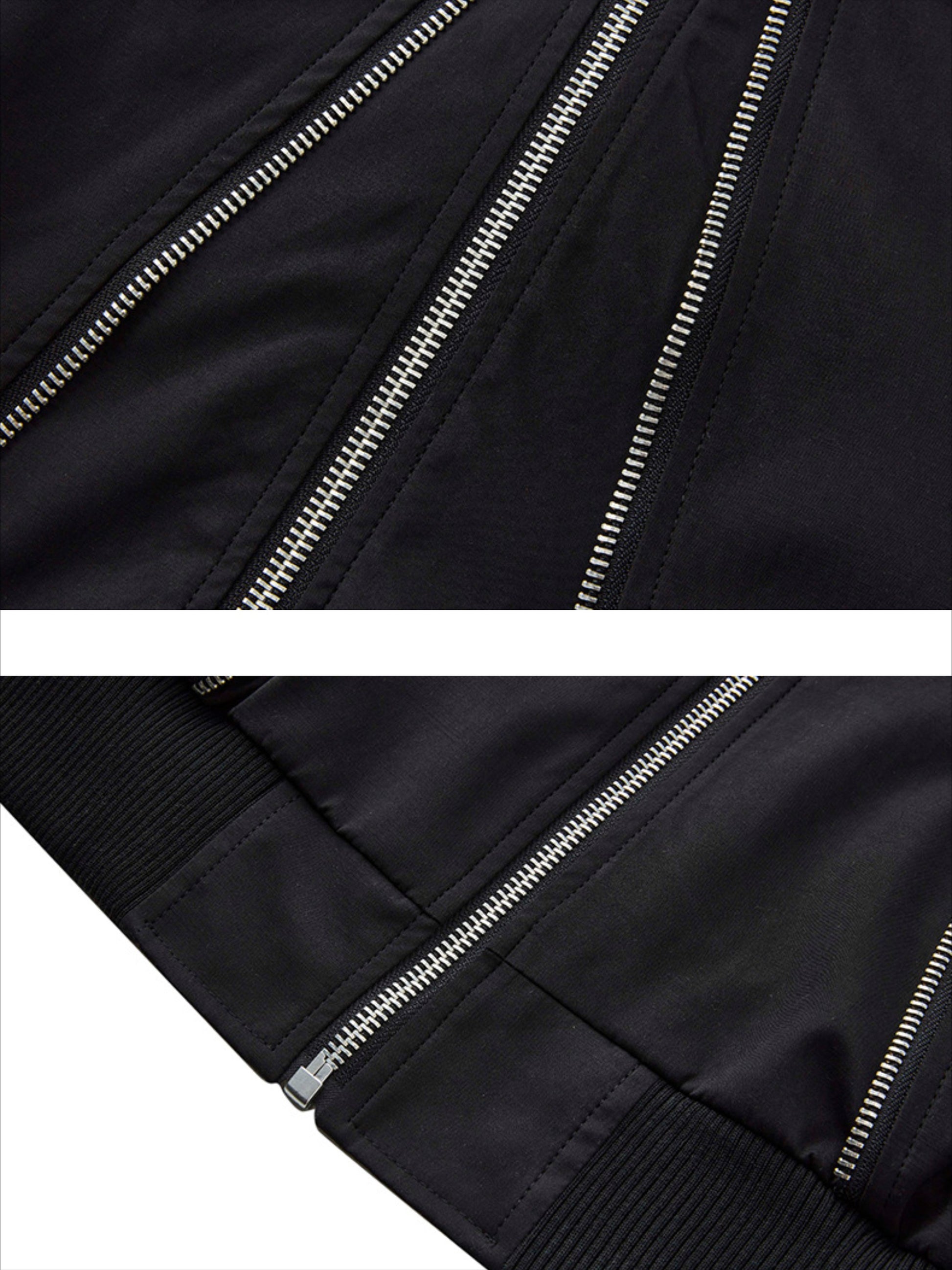 Patchwork Bomber Jacket