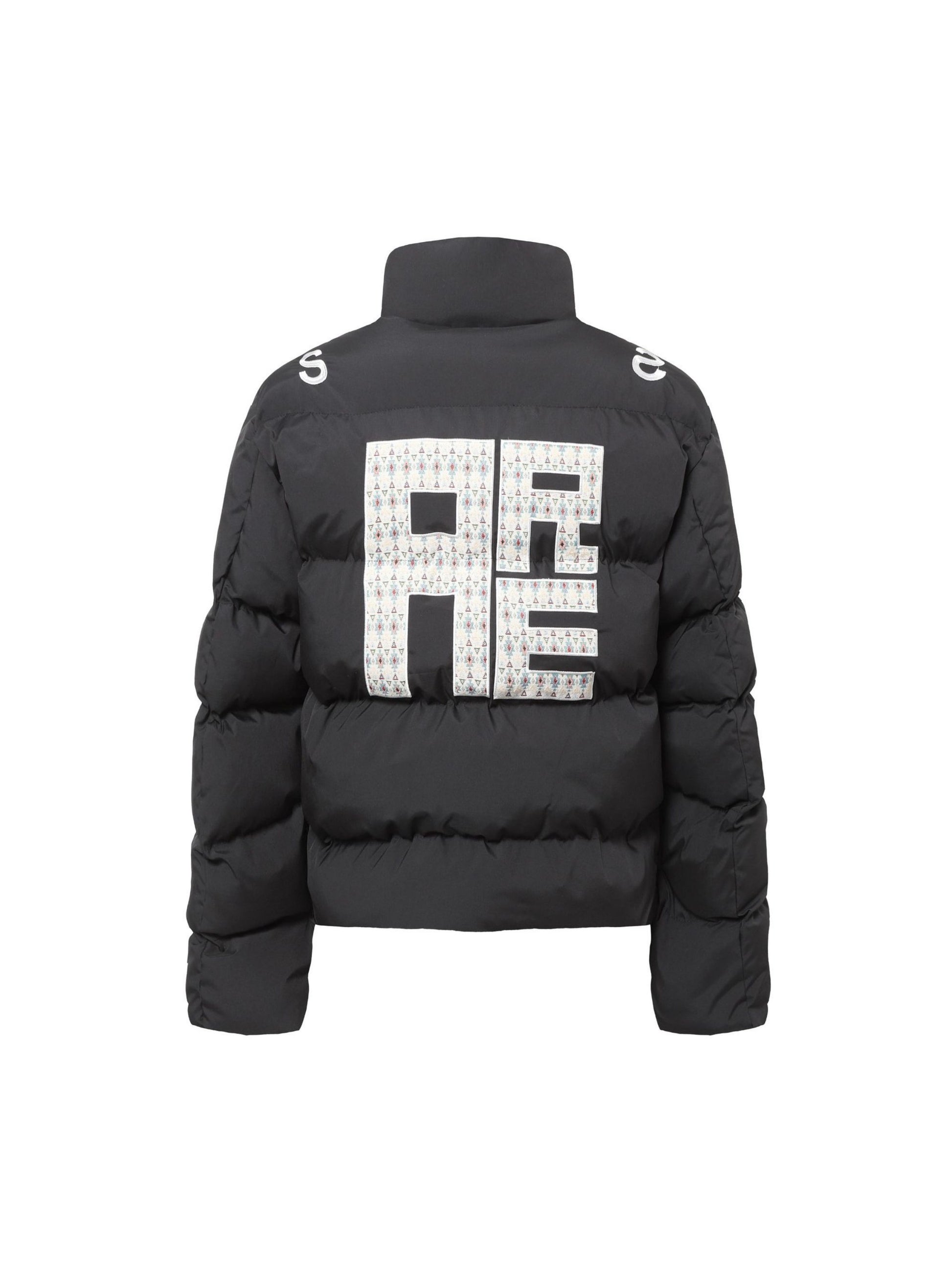 Lettering Embroidered Coat