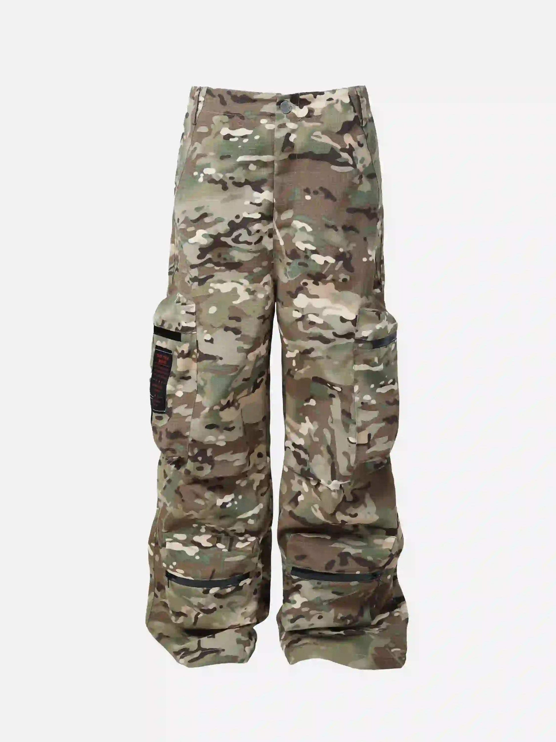Disguisen Workwear Camouflage Hip-Hop Street Casual Pants