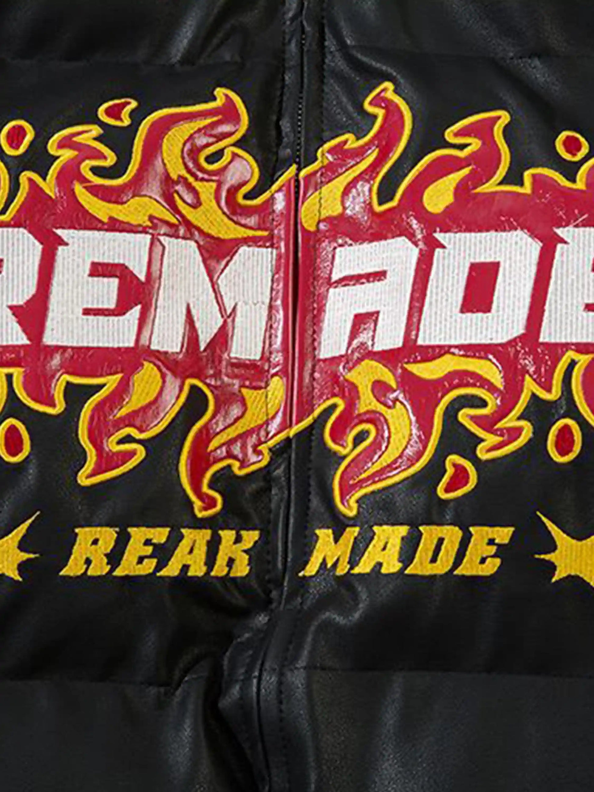 Disguisen American Style Heavy Flame Embroidered Coat