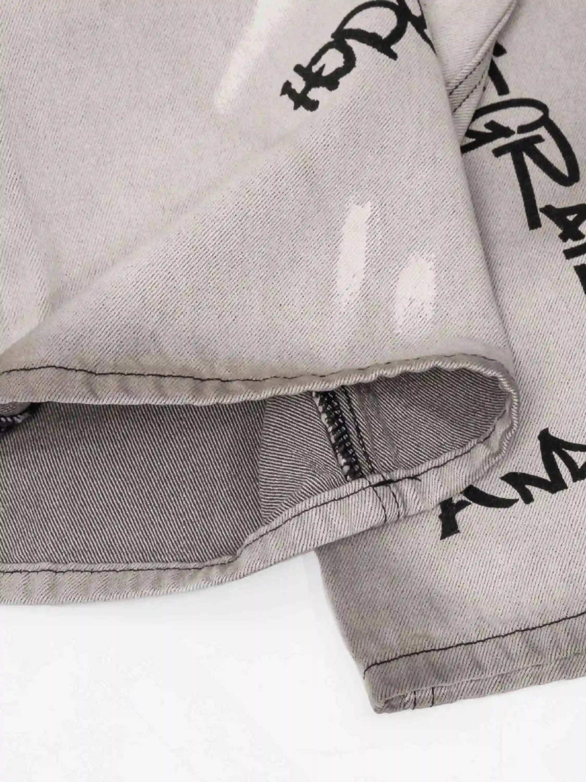 Disguisen Hip-Hop Graffiti Distressed Jeans