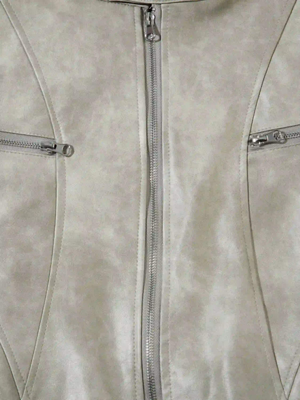 Disguisen American Retro Script Embroidered Motorcycle Jacket