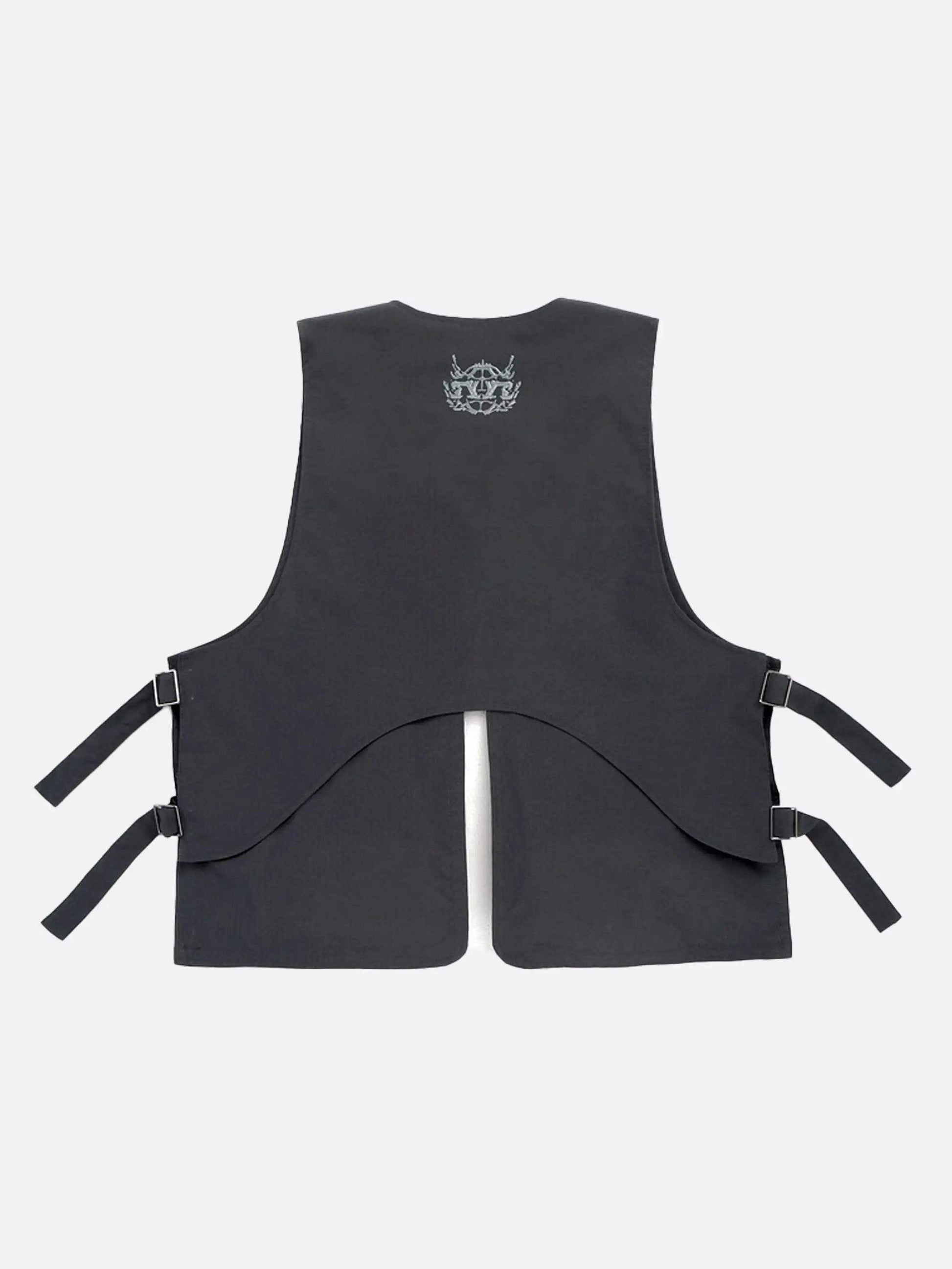 Disguisen American Street Brushed Pulp Printed Skull Vest-1255