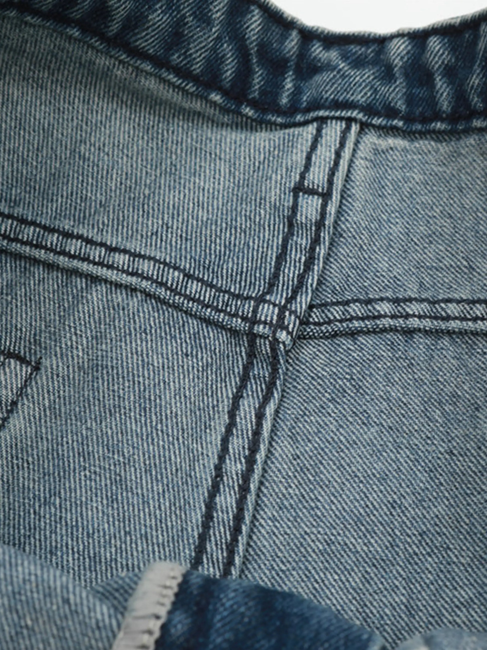 Vintage Number Print Jeans