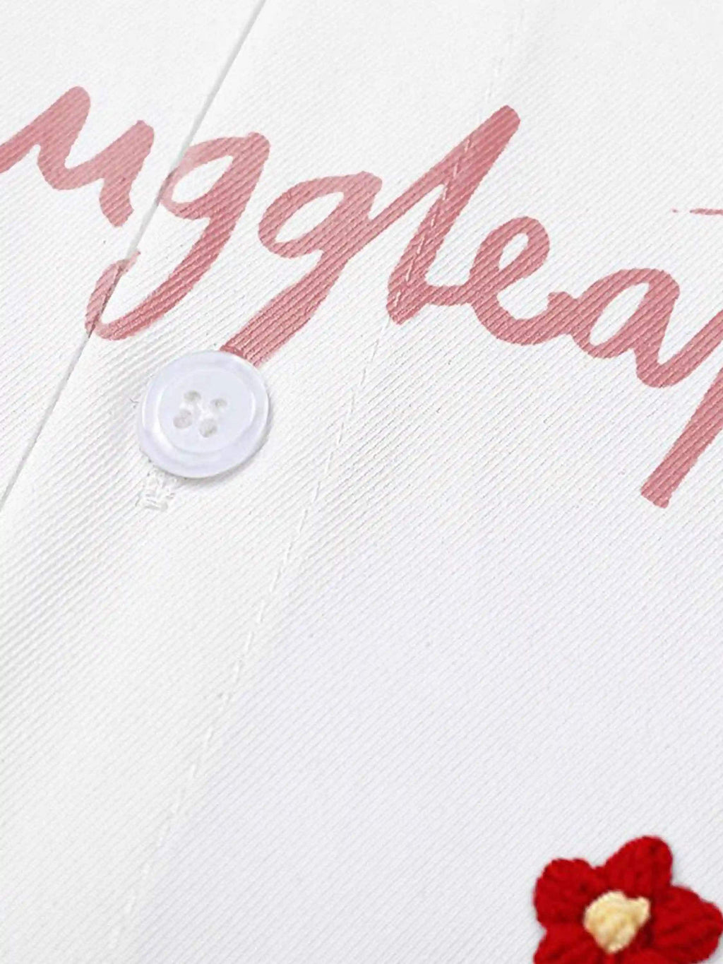 Disguisen Street Style Simple Cartoon Long Sleeve Shirt