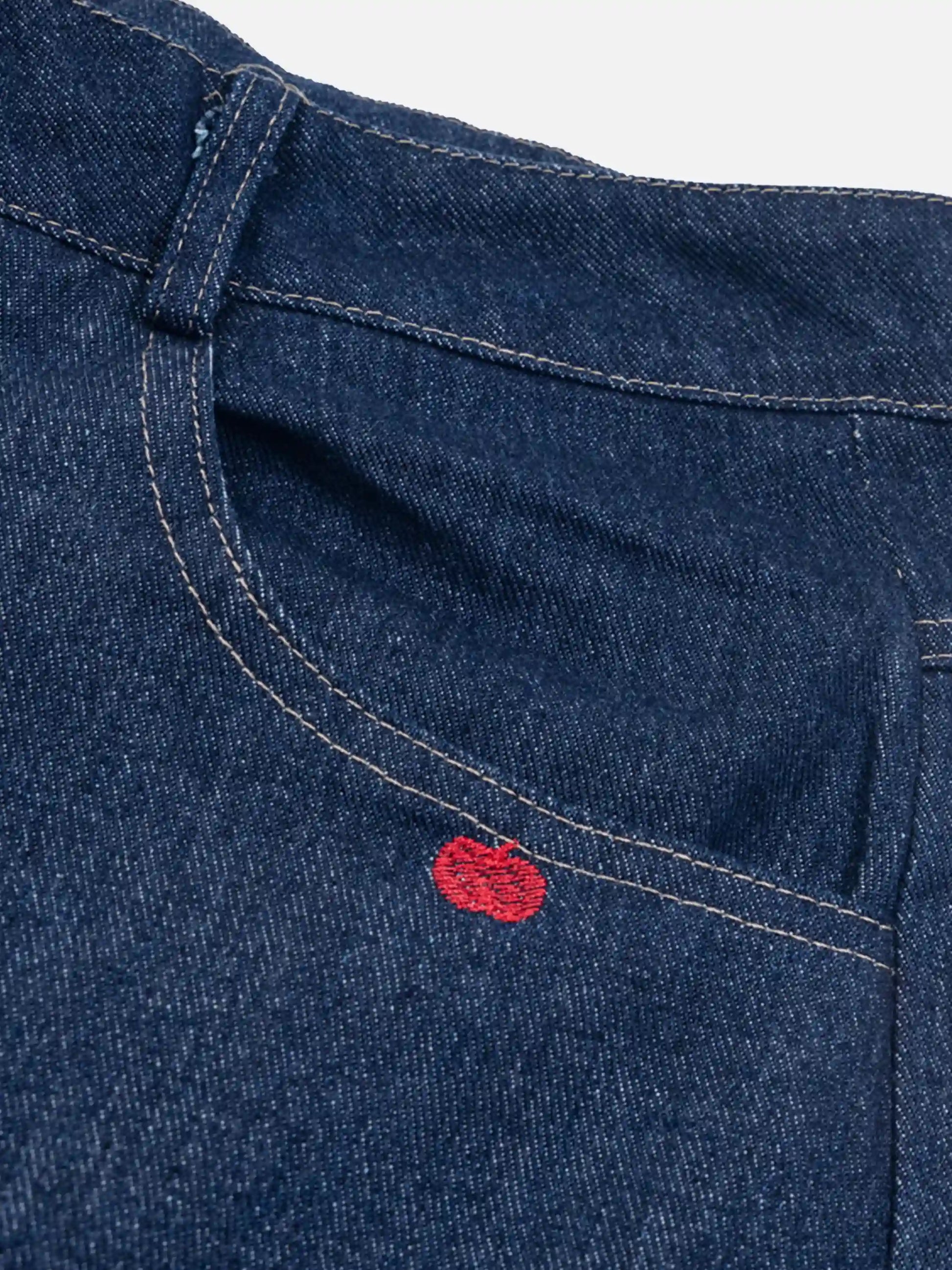 Puppy Embroidered Jeans