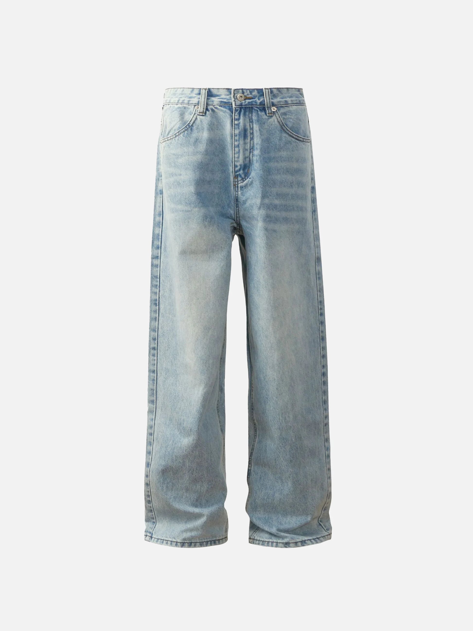 Vintage Classic Washed Light Blue Jeans