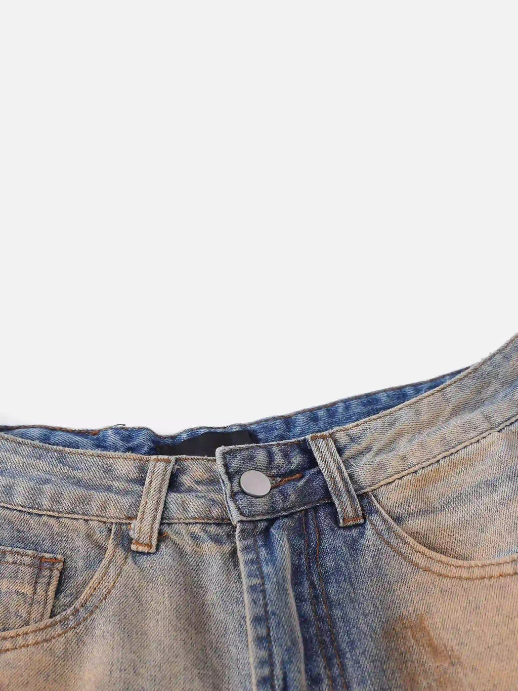 Disguisen Hip-Hop Ripped Mud-Dyed Jeans