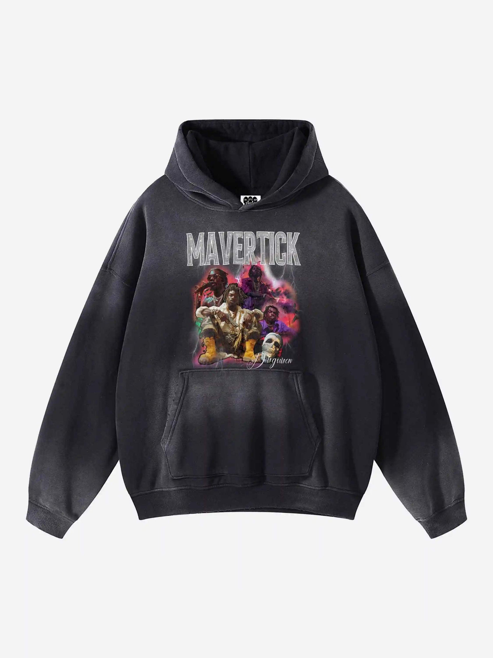 Disguisen Hip-hop Distressed Hoodies