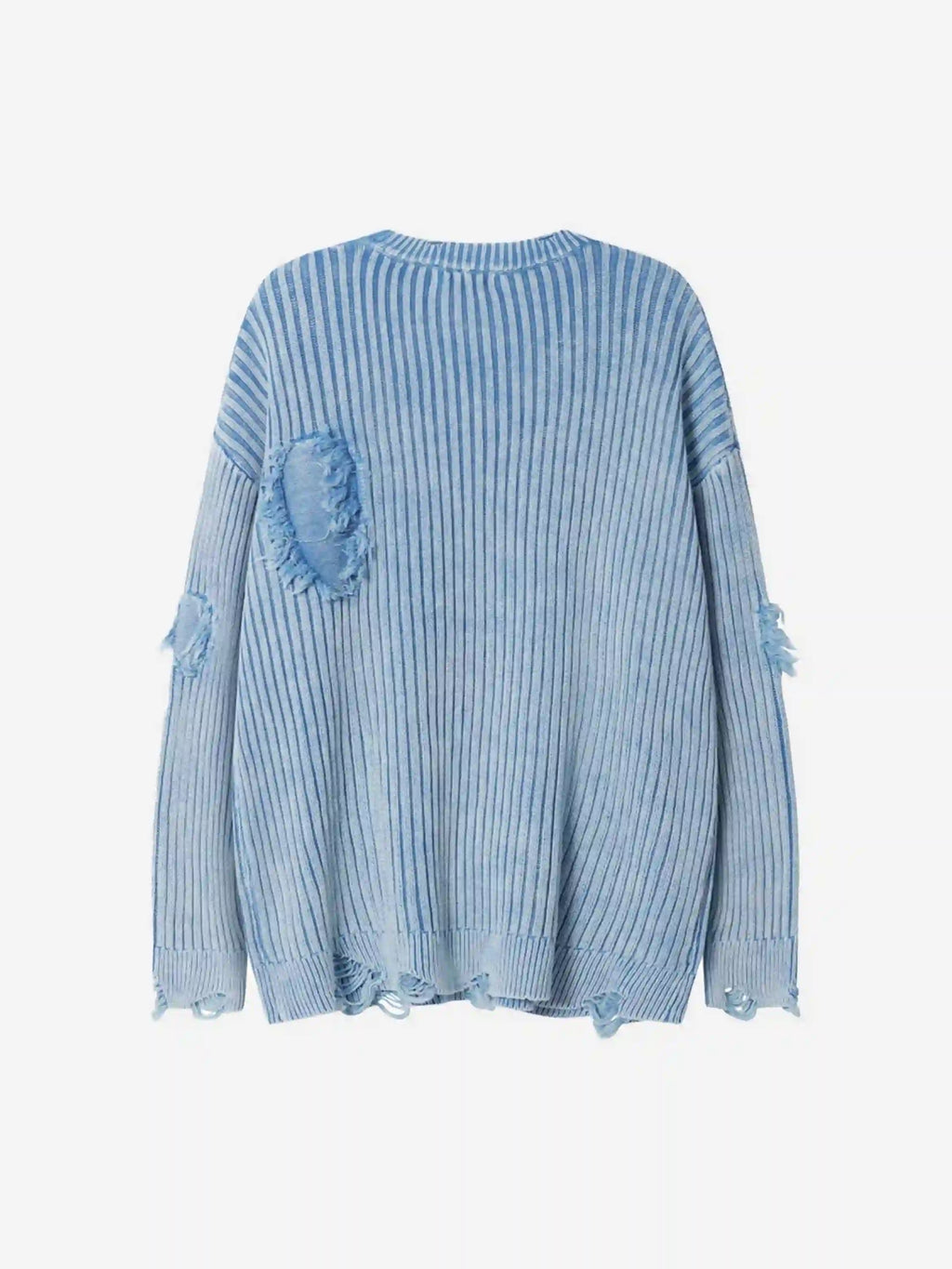 Disguisen Distressed Ripped Rivets Sweater