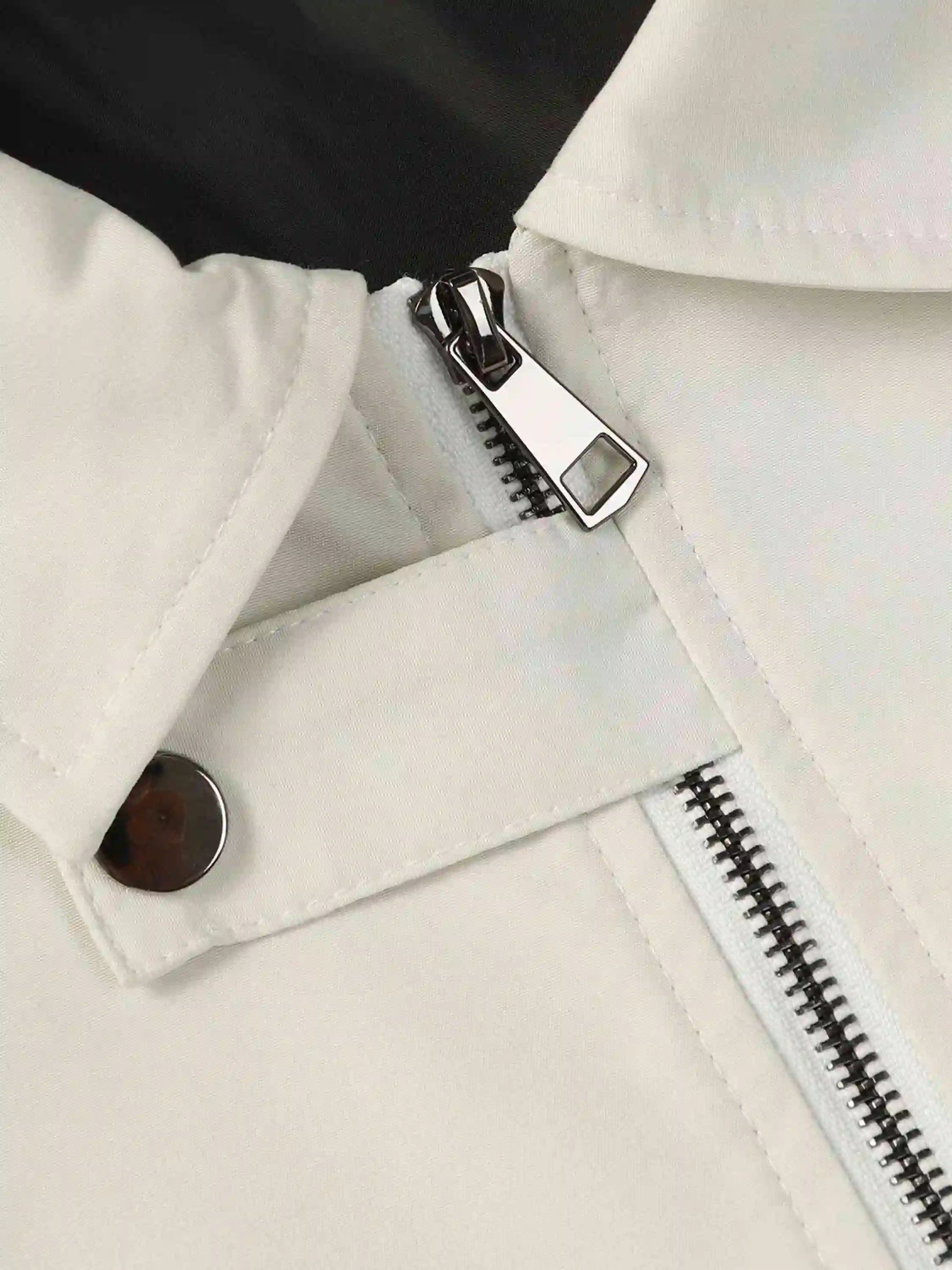 Disguisen Hip Hop Street Patches Flame Lapel Jacket