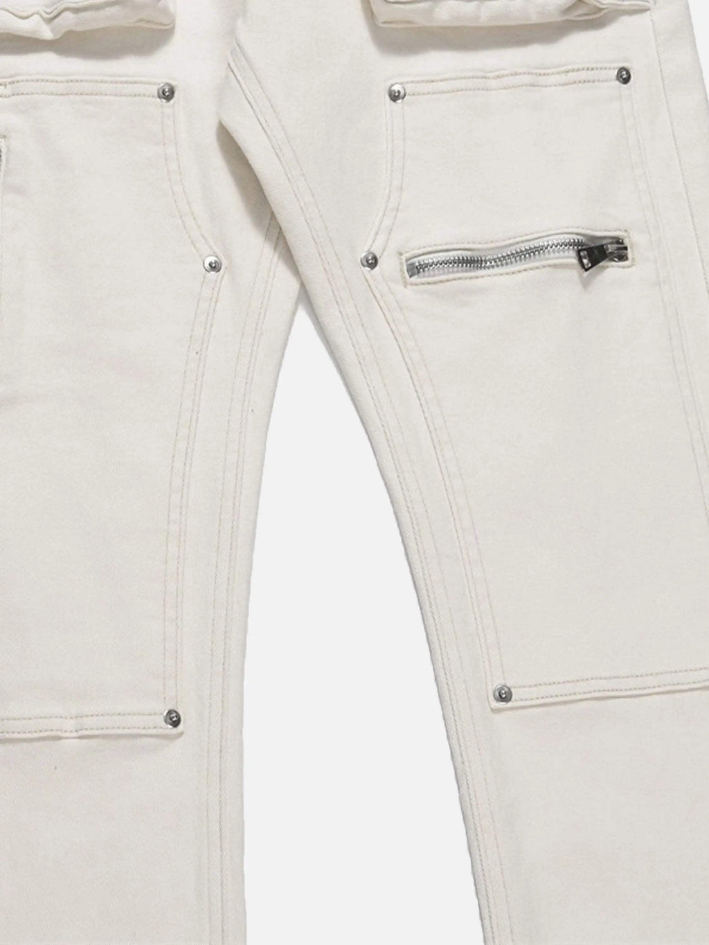 Disguisen High Street Zipper Niche Design Straight Pants