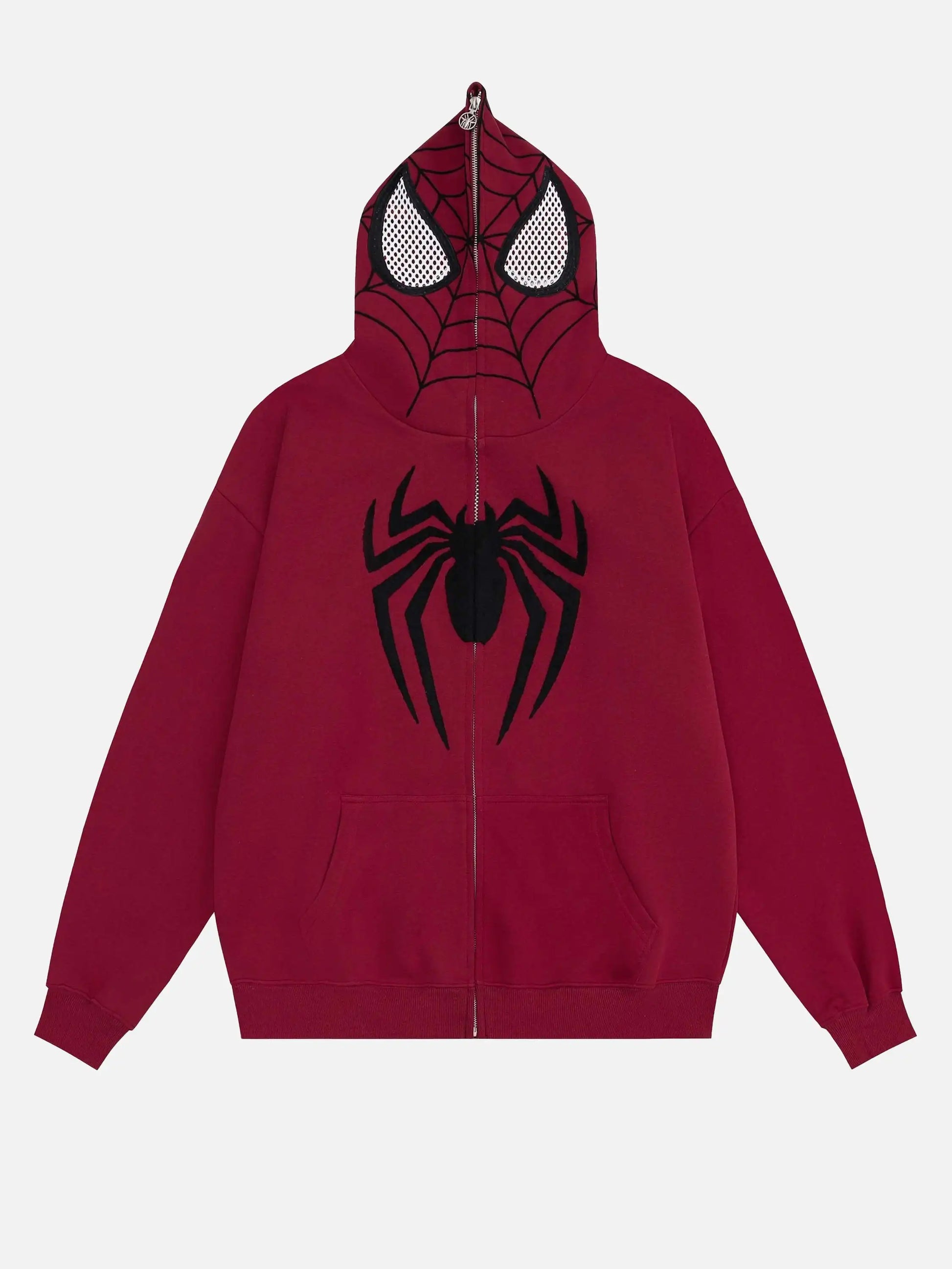 Disguisen American Spider Towel Embroidery Cardigan Hoodie