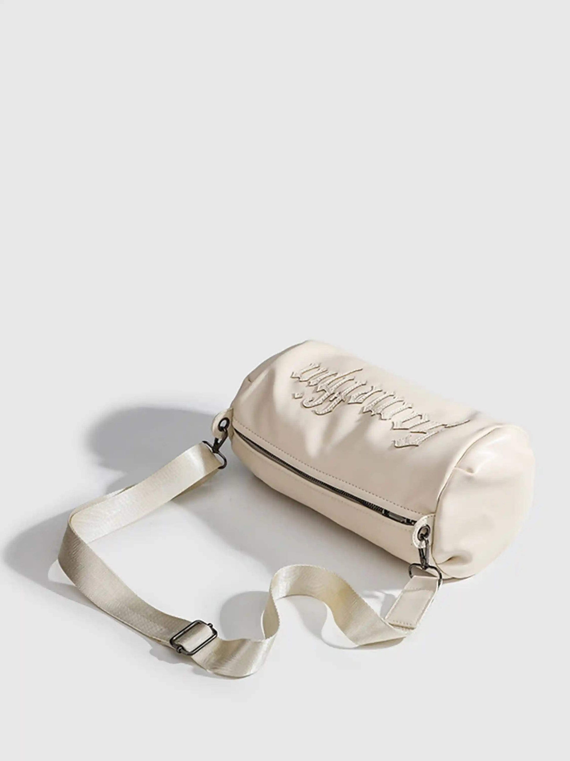 Disguisen Gothic Alphabet Patch Embroidered Crossbody Bag