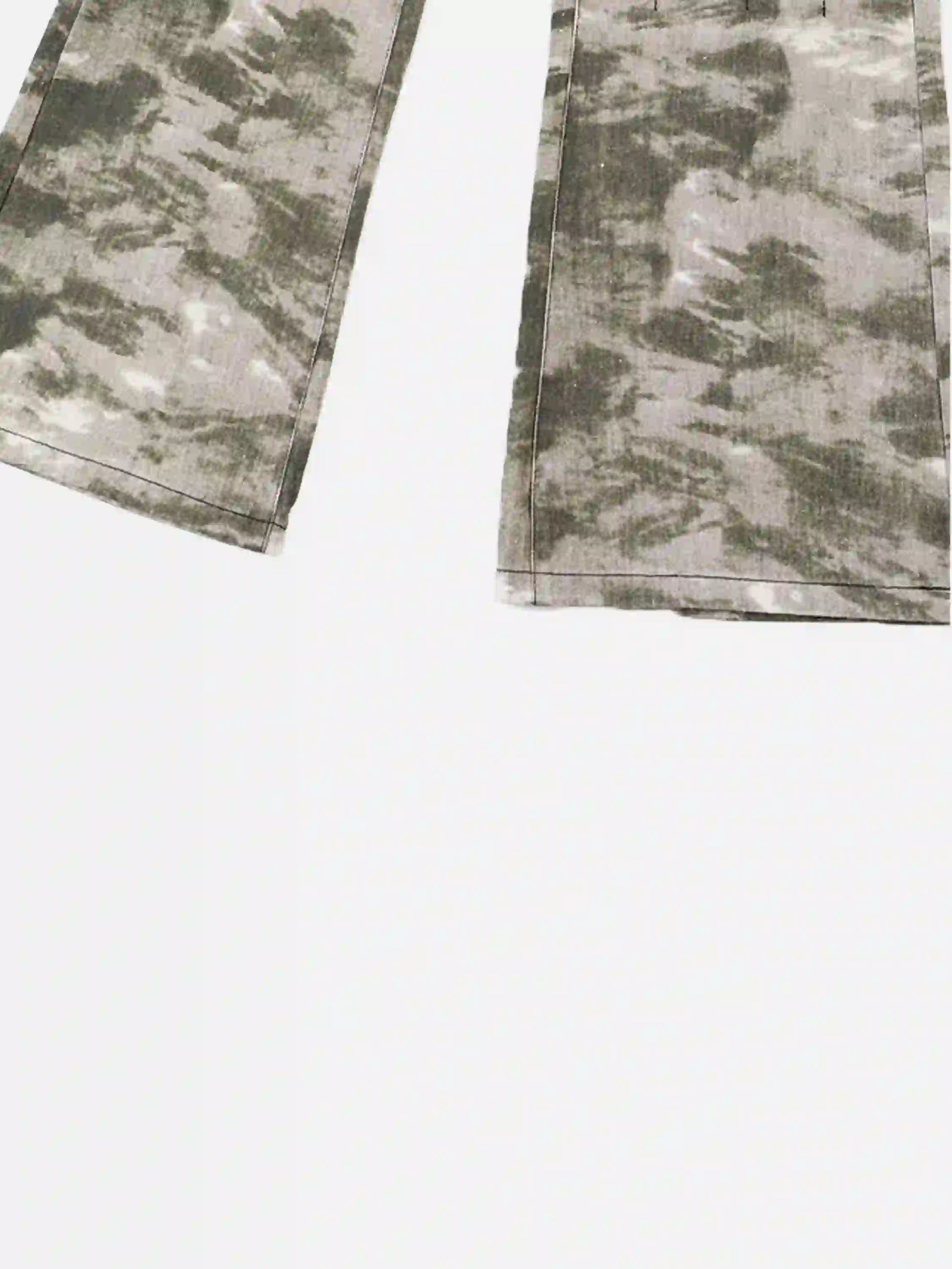 Disguisen American Retro Flared Camouflage Pants