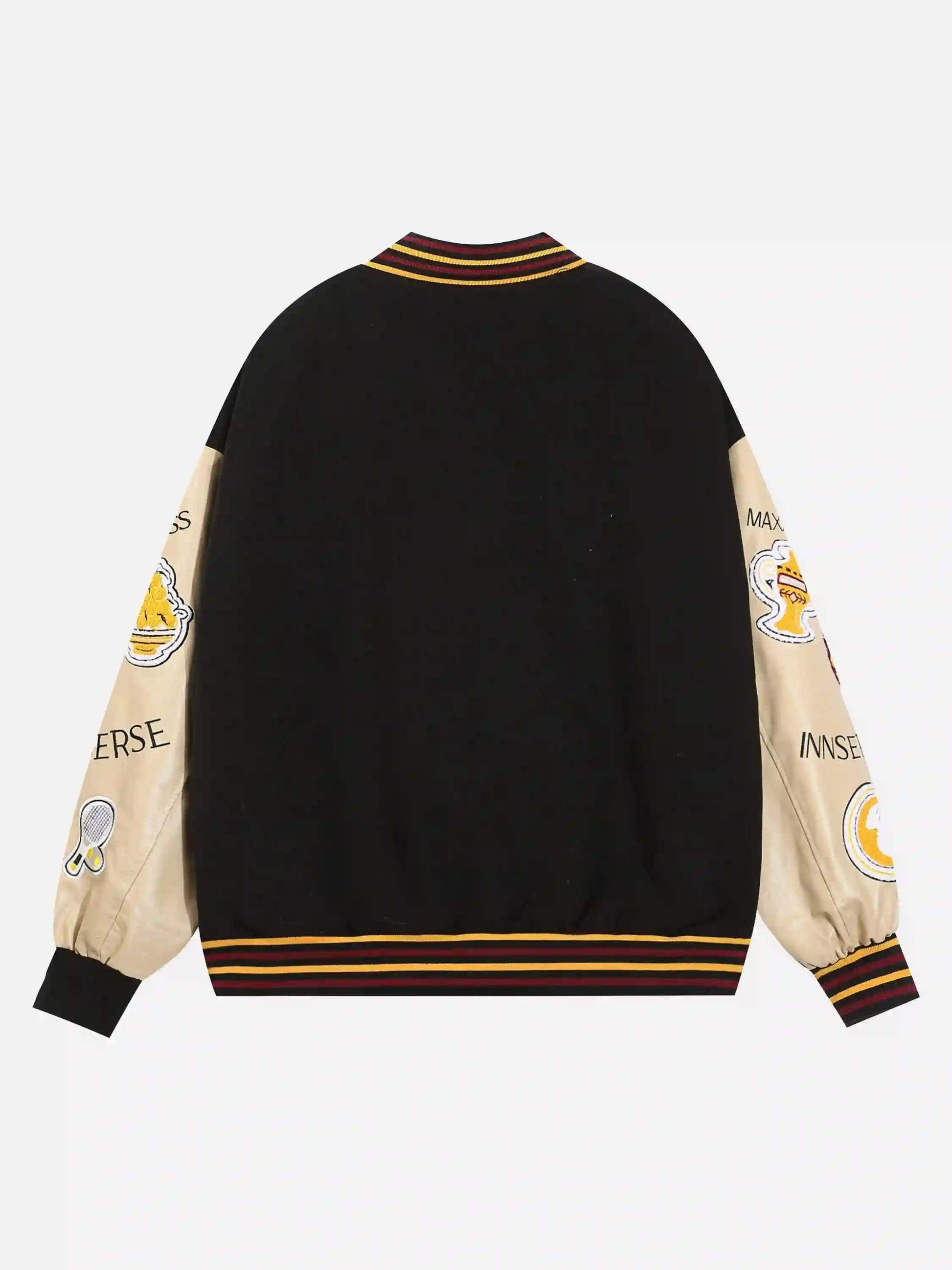 Retro Embroidered Baseball Jacket