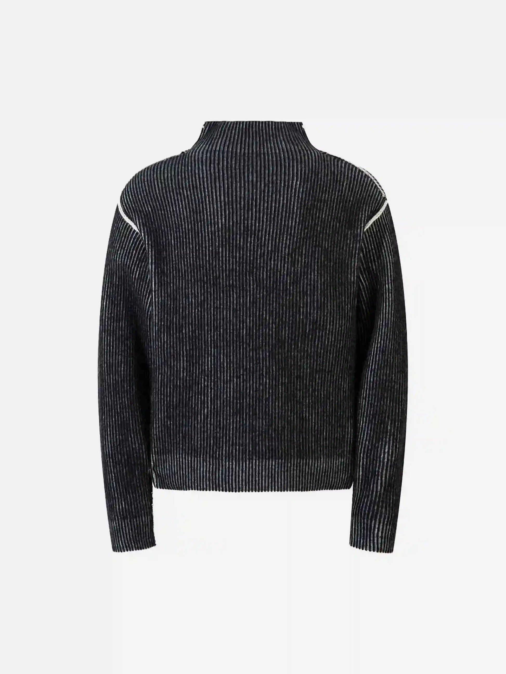 Disguisen Jacquard Half Turtleneck Knitted Sweater