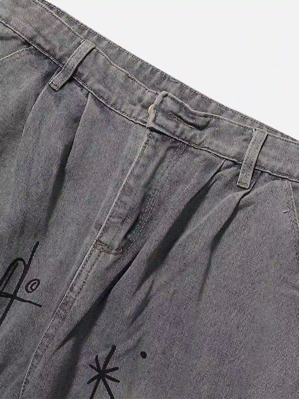 Disguisen Painted Washed Multi-Pocket Cargo Jeans