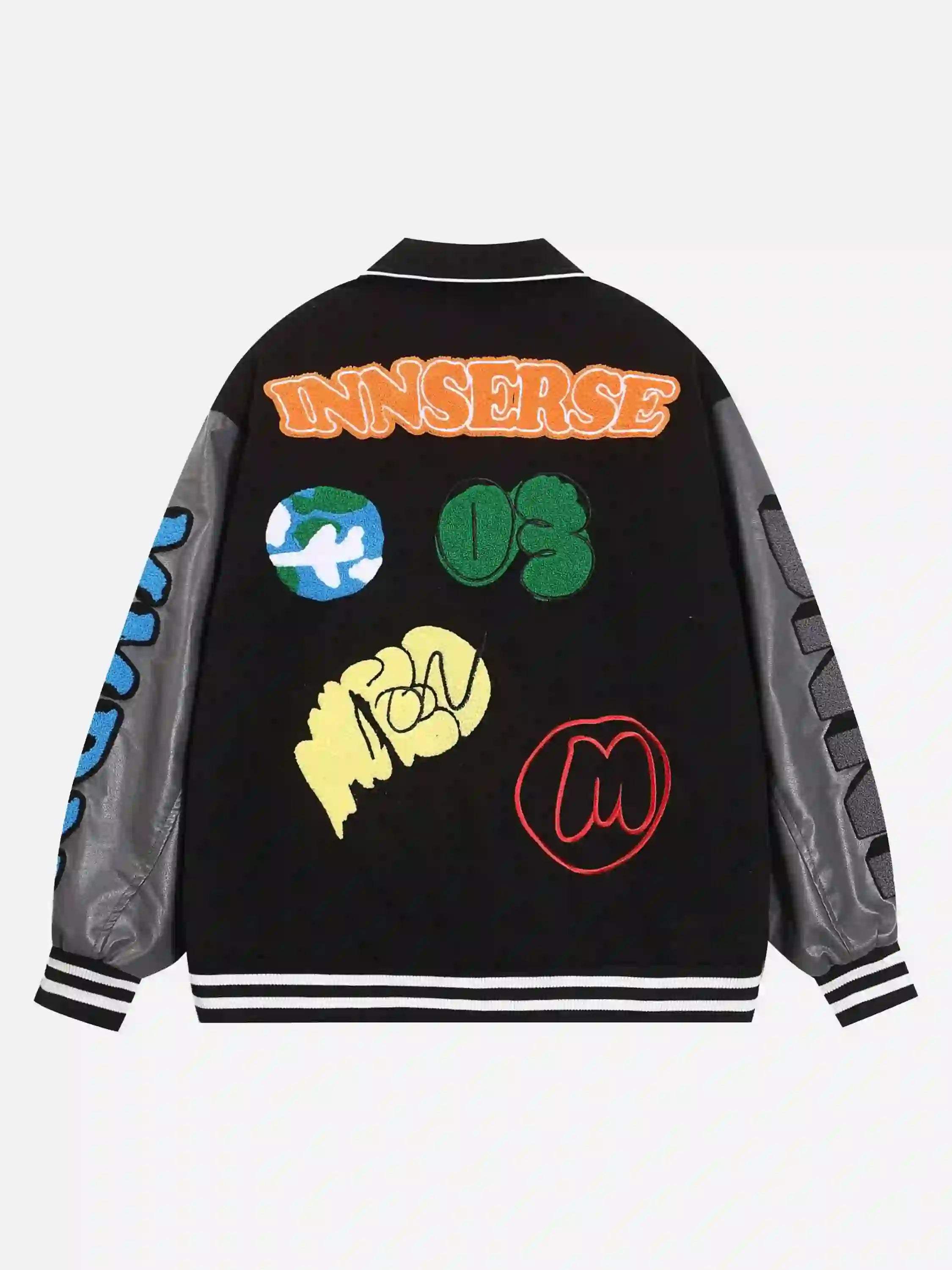 Disguisen American Retro Woolen Baseball Jacket