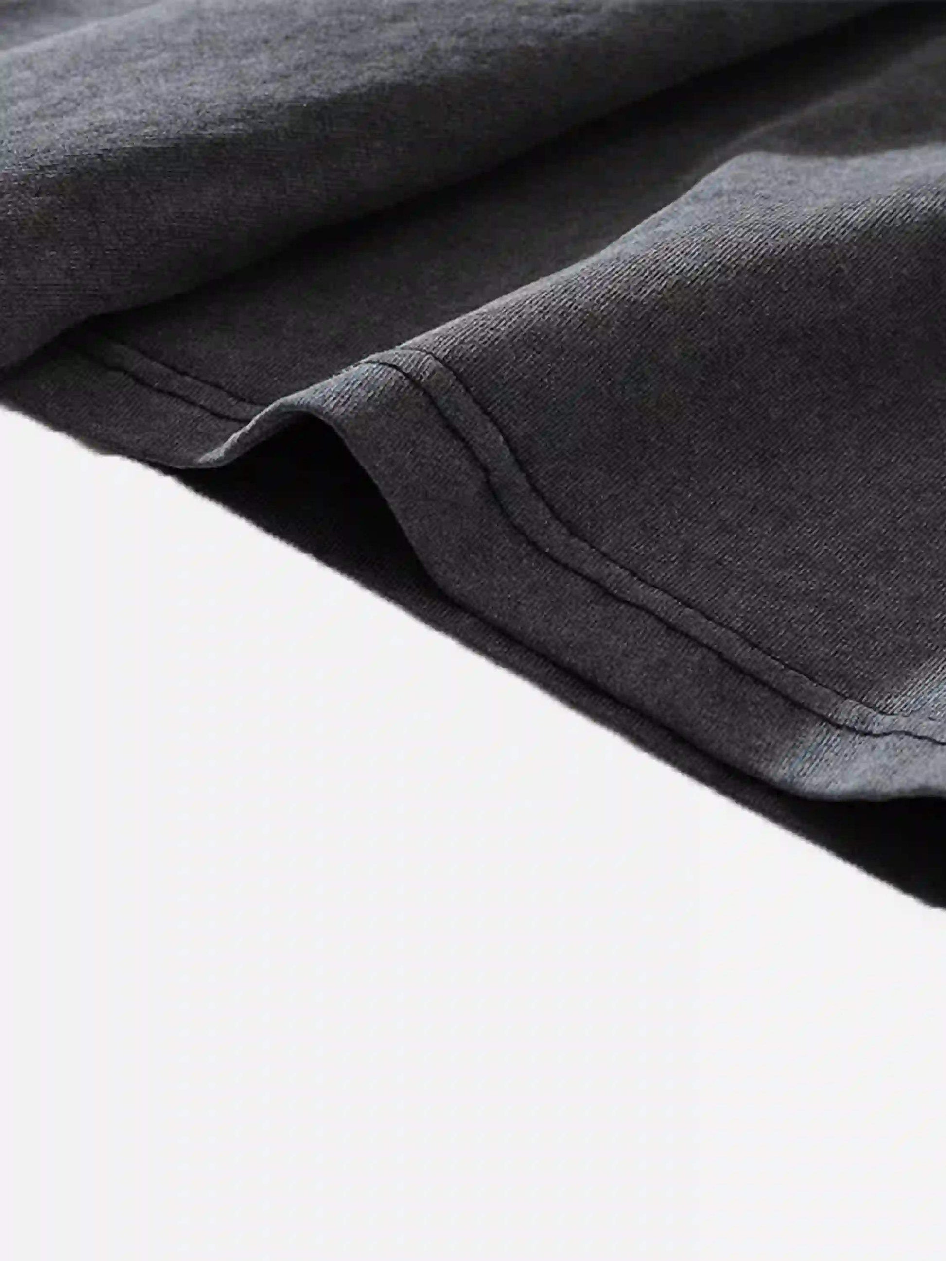 Disguisen Vintage Hip Hop Kung Fu Distressed T-shirt